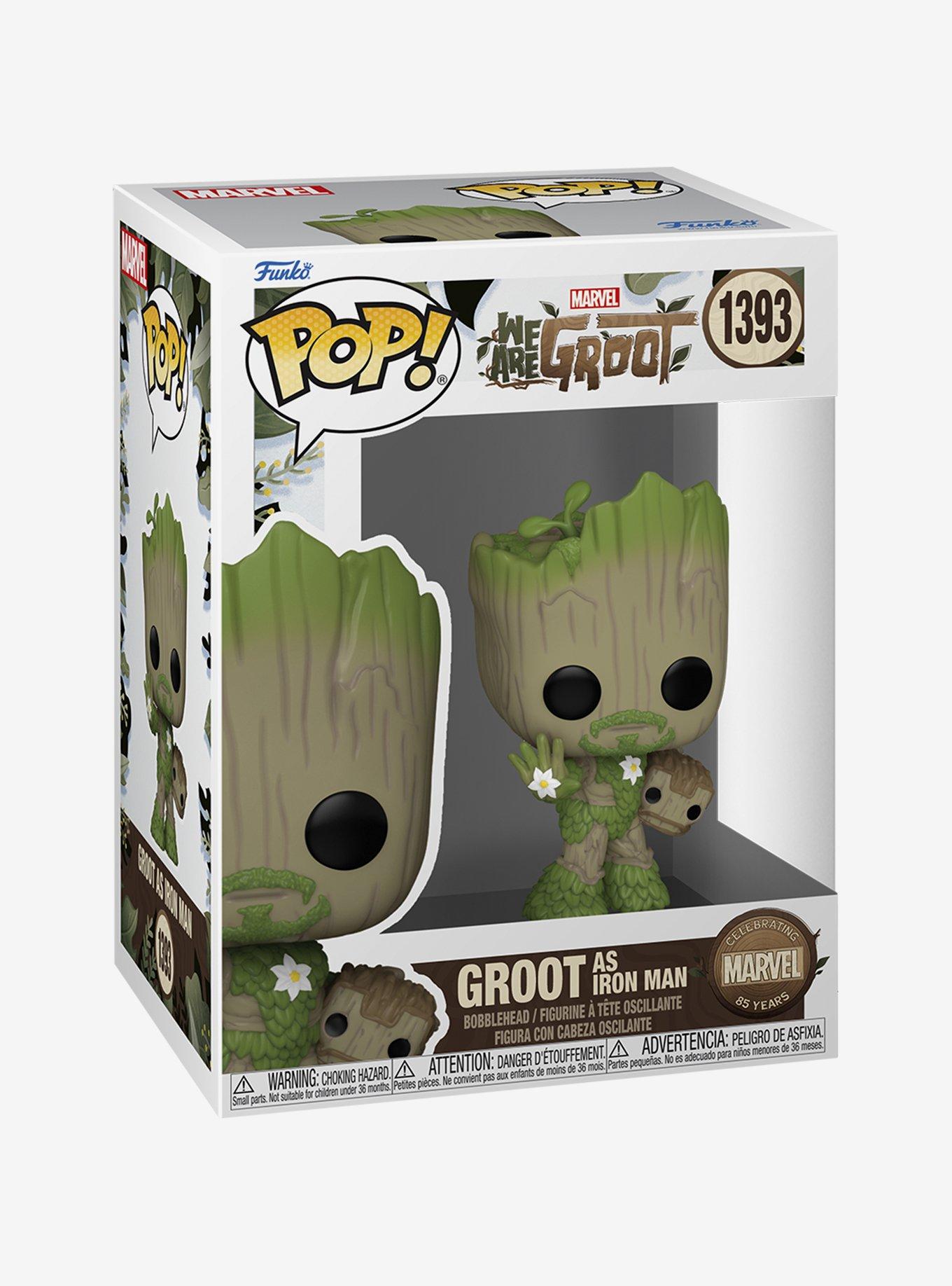 Funko Pop! Marvel 85th Anniversary We Are Groot Groot as Iron Man Vinyl Bobblehead Figure, , alternate