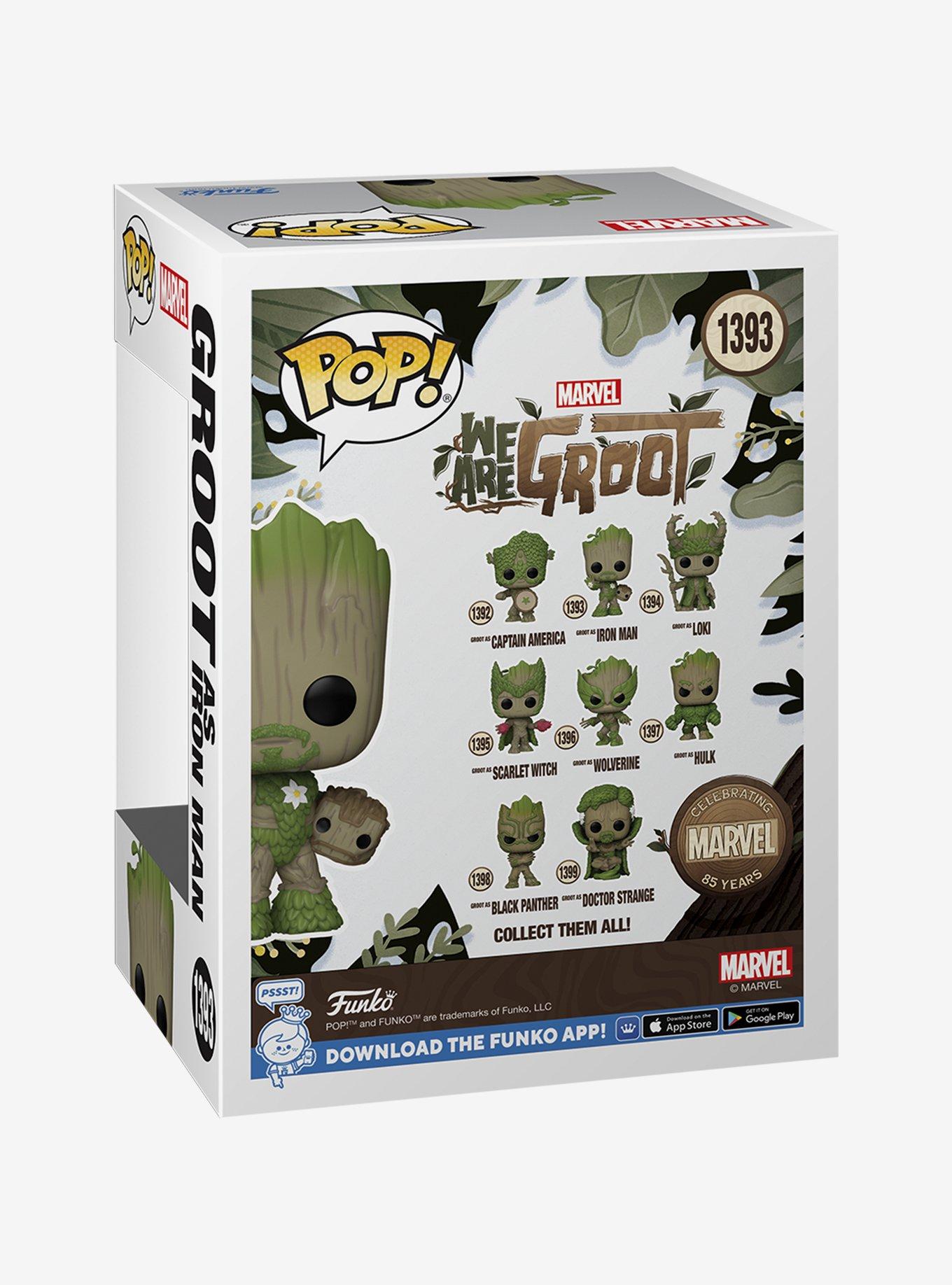 Funko Pop! Marvel 85th Anniversary We Are Groot Groot as Iron Man Vinyl Bobblehead Figure, , alternate