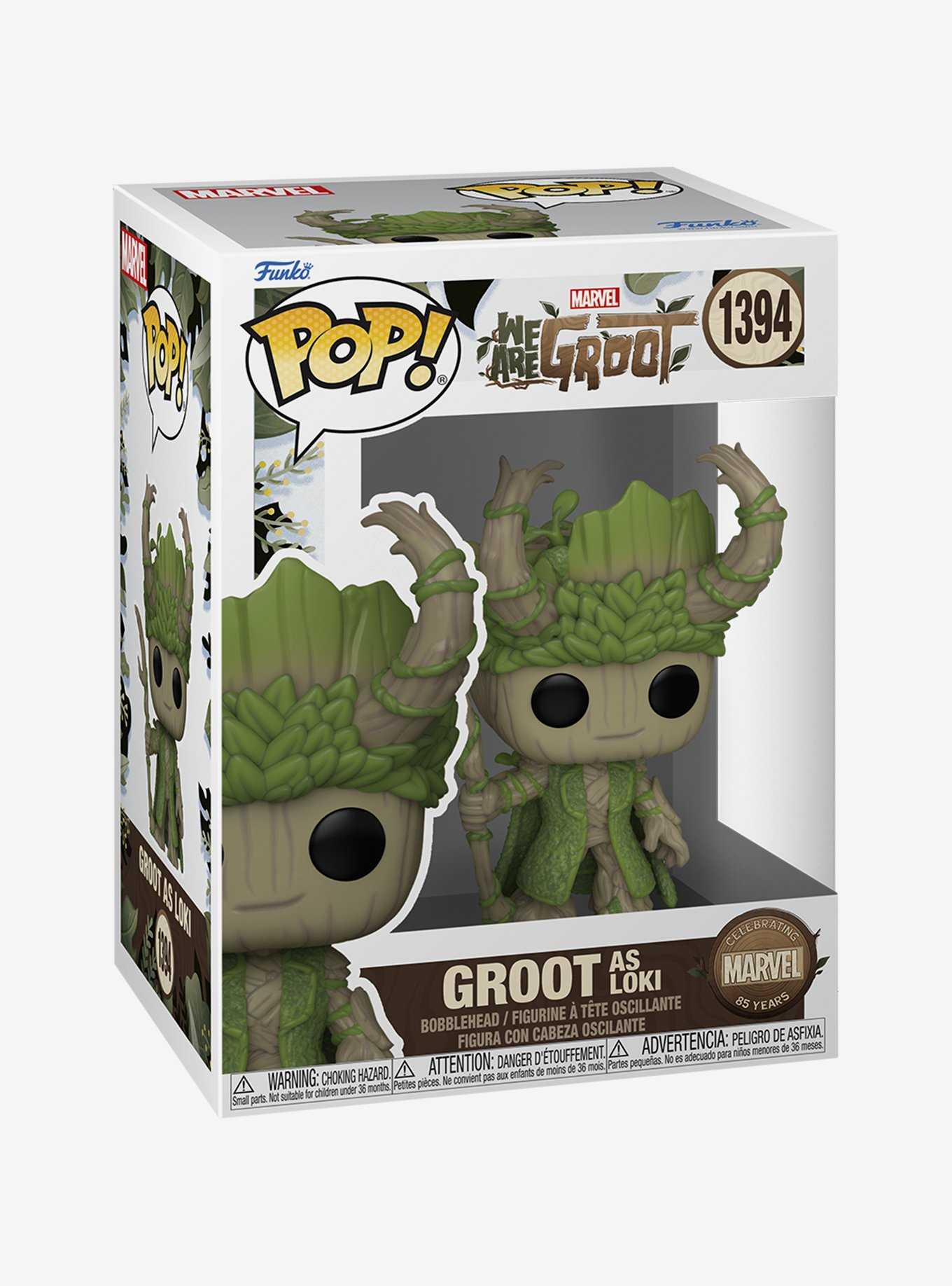 Funko Pop! Marvel 85th Anniversary We Are Groot Groot as Loki Vinyl Bobblehead Figure, , hi-res