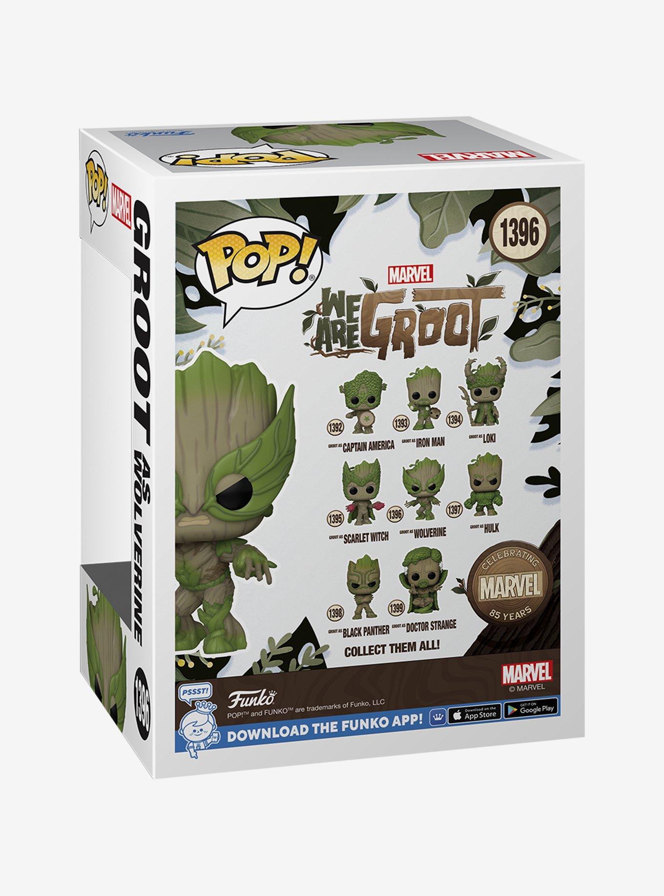 Funko Pop! Marvel 85th Anniversary We Are Groot Groot as Wolverine Vinyl Bobblehead Figure, , alternate