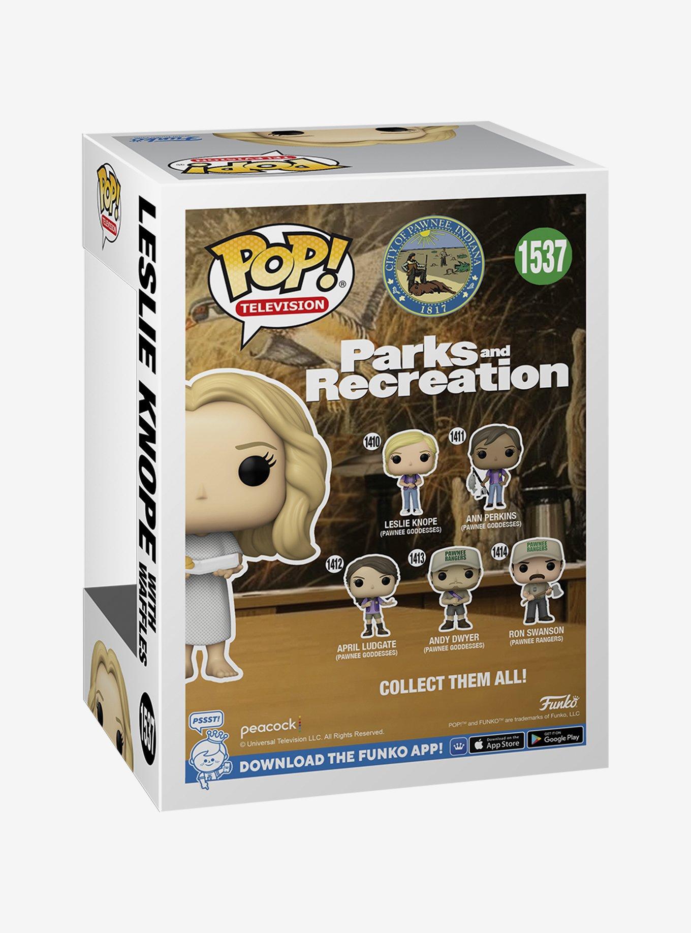 Funko Pop! Television Parks and Recreation Leslie Knope with Waffles Vinyl Figure, , alternate