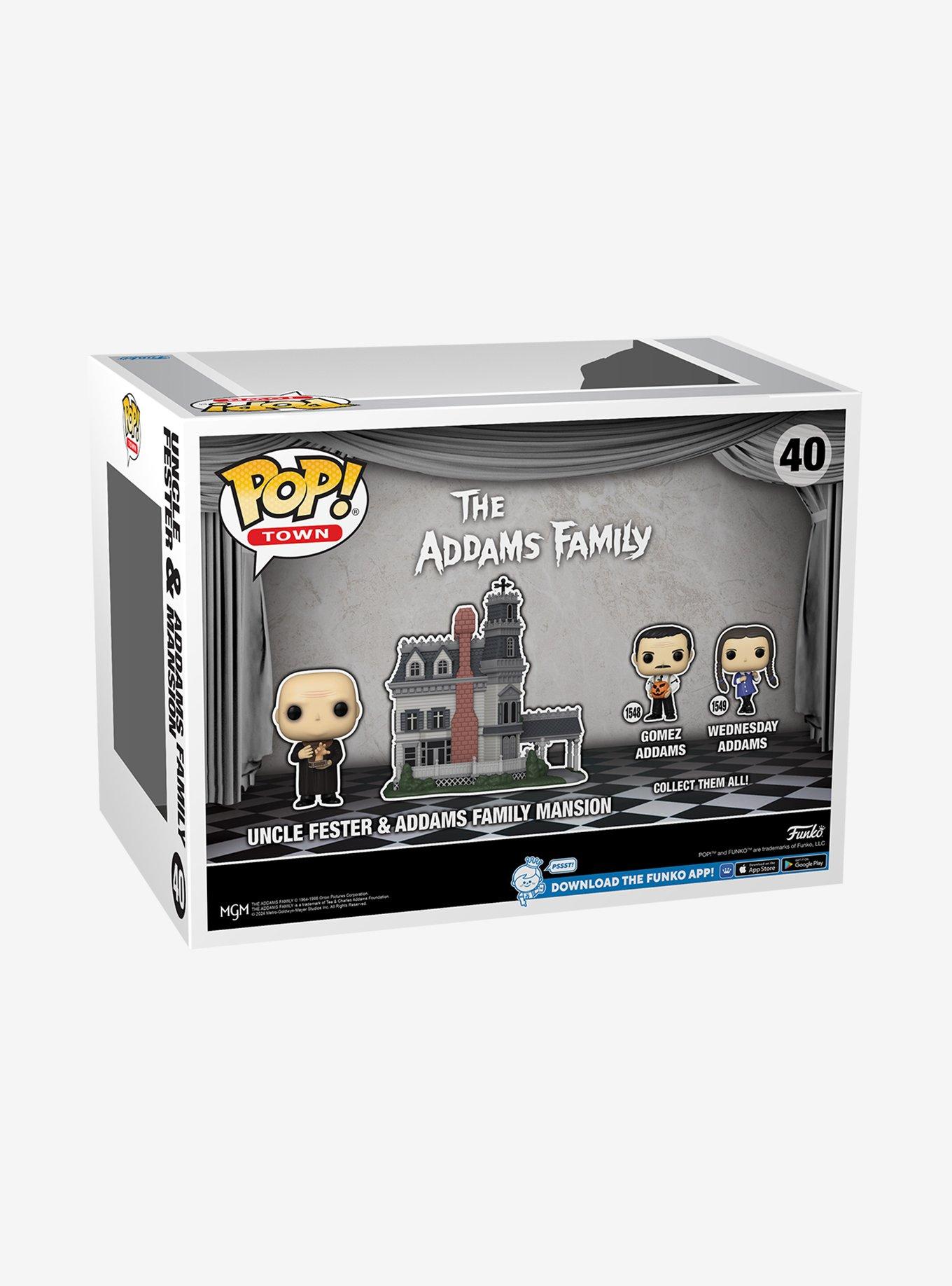 Funko Pop! Town The Addams Family Uncle Fester & Addams Family Mansion Vinyl Figure, , alternate