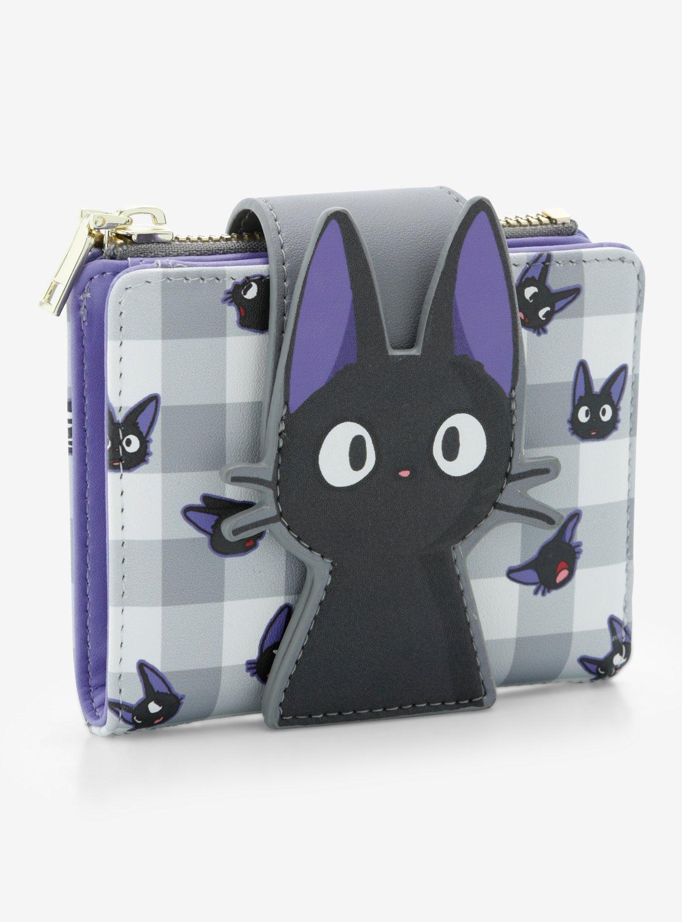 Her Universe Studio Ghibli® Kiki's Delivery Service Jiji Gingham Mini Wallet, , hi-res