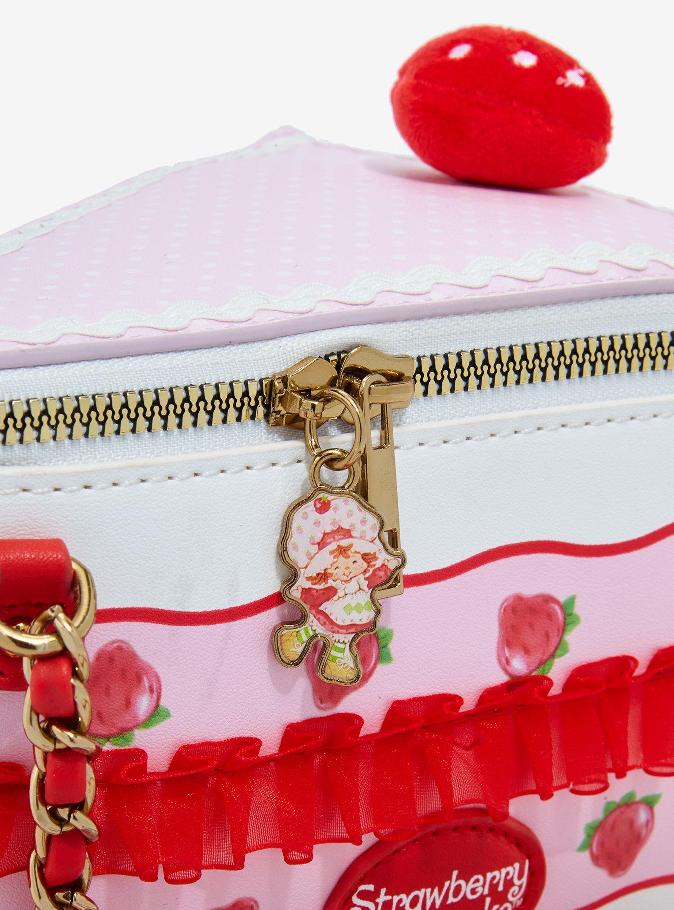 Strawberry Shortcake Cake Slice Figural Crossbody Bag, , alternate