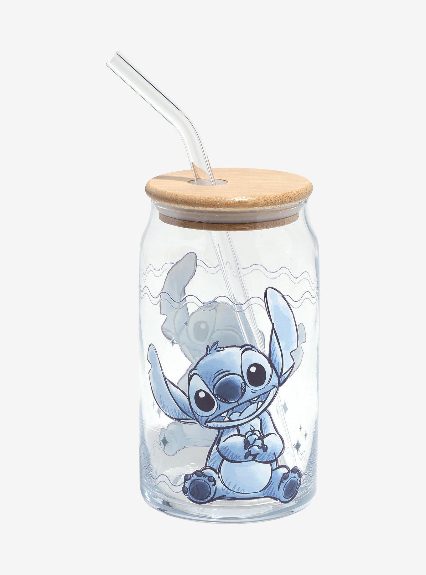 Disney Stitch Portrait Glass Cup, , hi-res