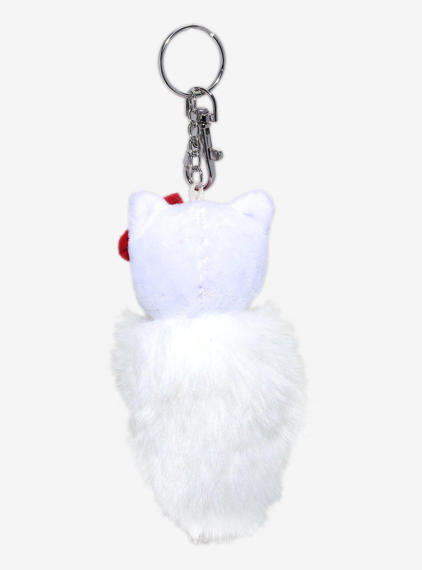 Hello Kitty Fluffy Tail Key Chain, , alternate