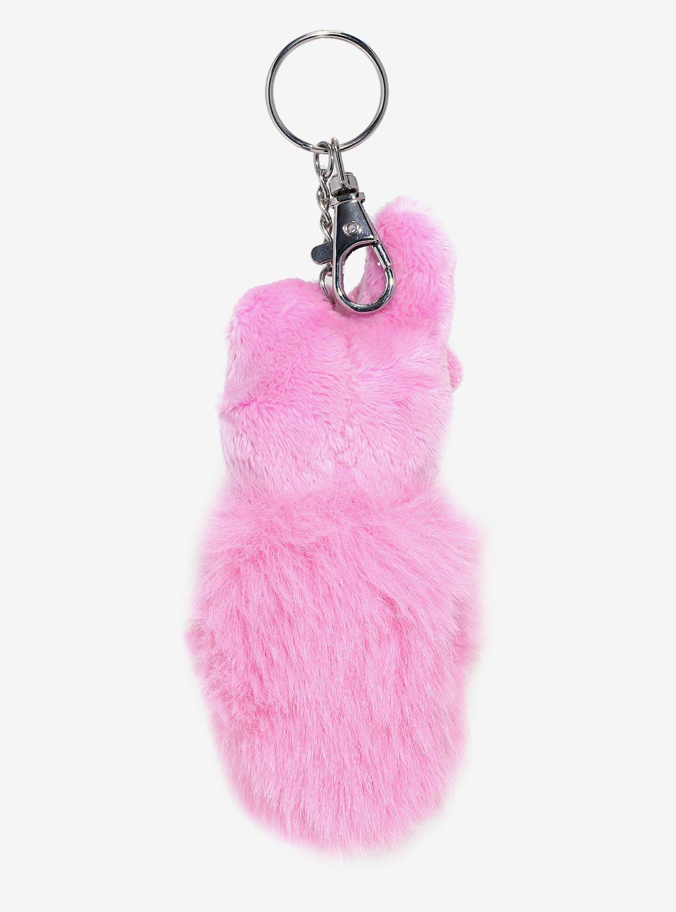 My Melody Fox Tail Plush Key Chain, , alternate