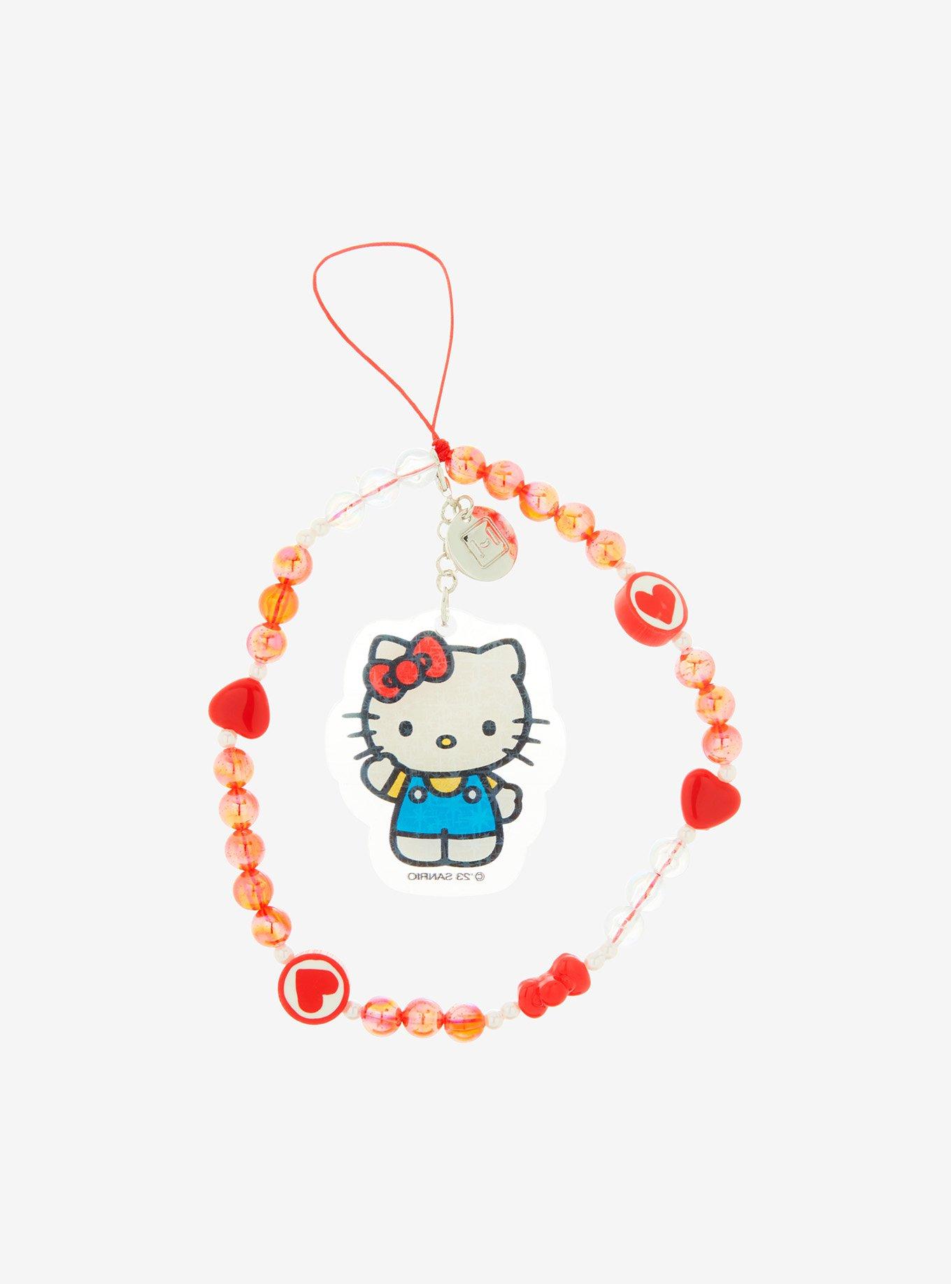 Hello Kitty Bead Phone Charm, , alternate