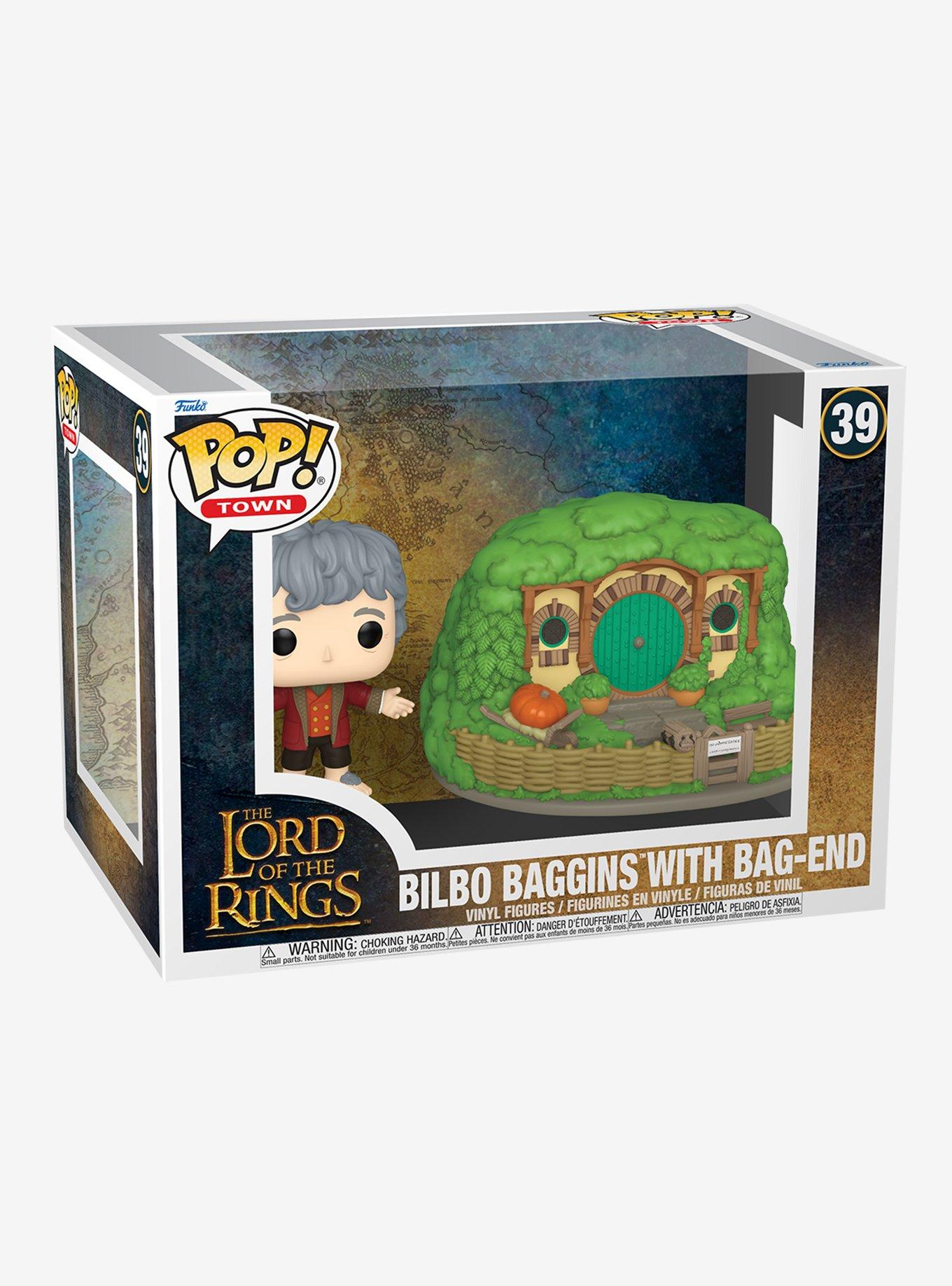 Funko Pop! Town The Lord of the Rings Bilbo Baggins with Bag-End Vinyl Figure