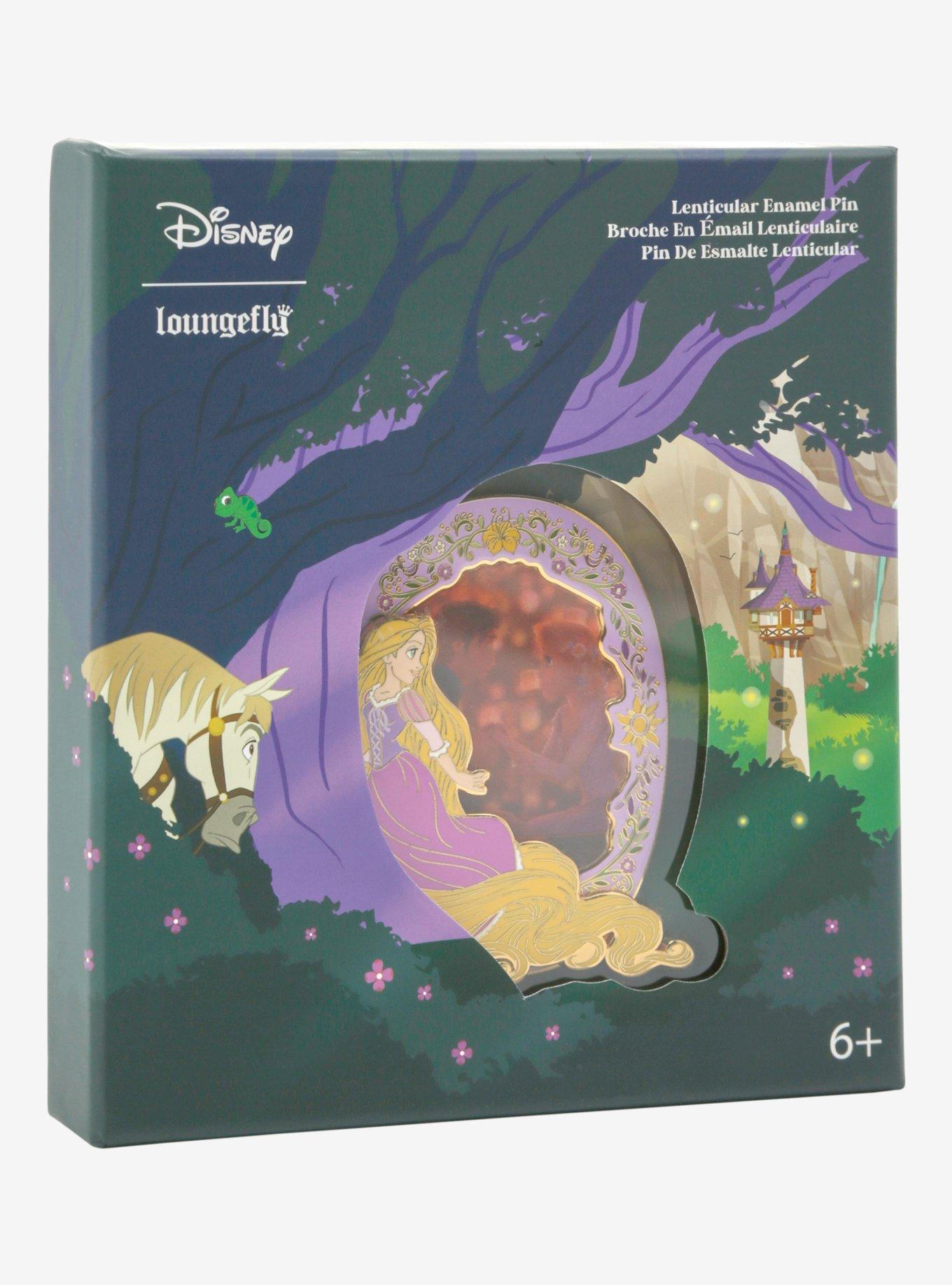 Loungefly Disney Tangled Rapunzel and Flynn Lenticular Limited Edition Enamel Pin, , alternate