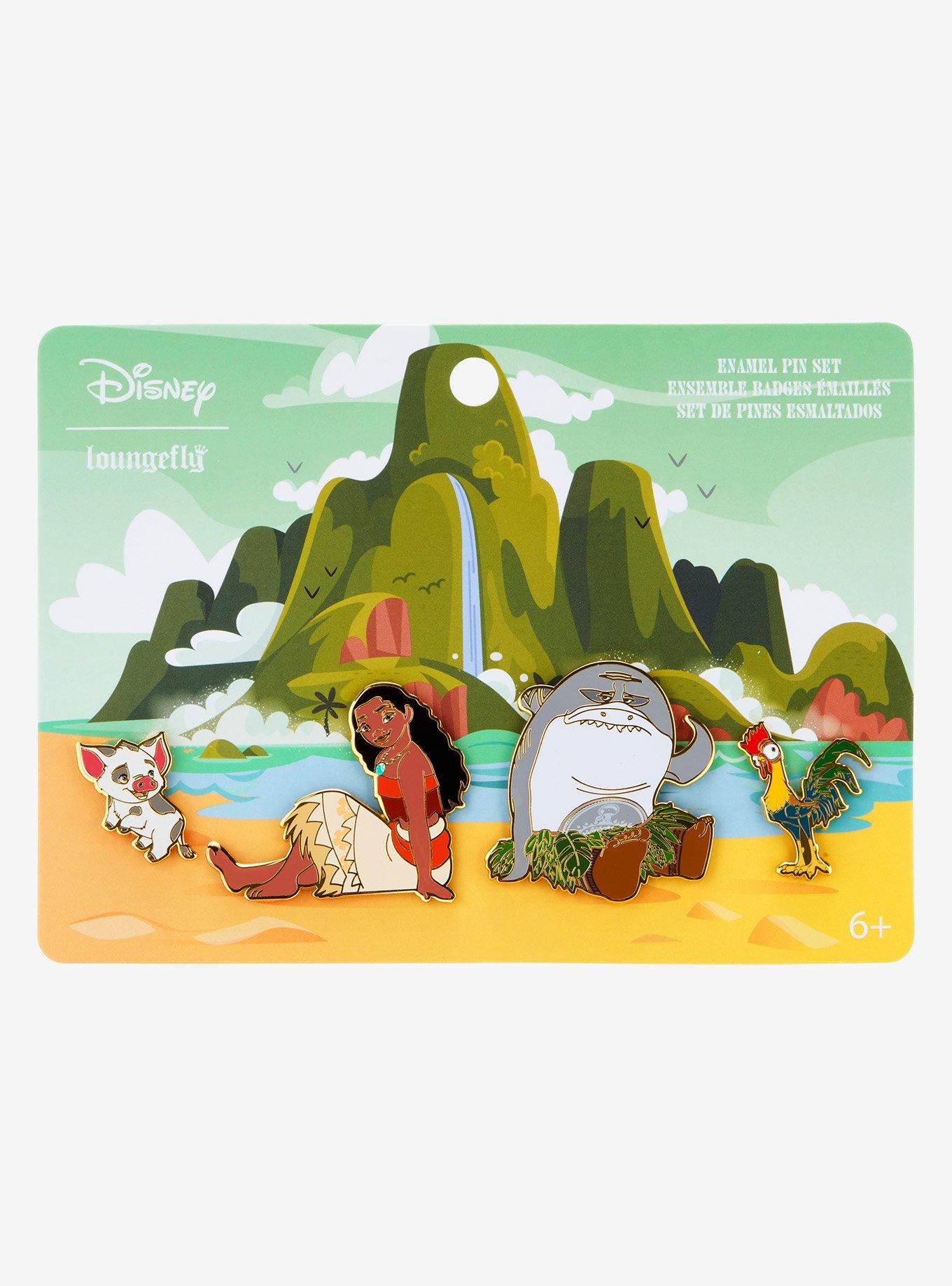 Loungefly Disney Moana Character Enamel Pin Set — BoxLunch Exclusive, , alternate