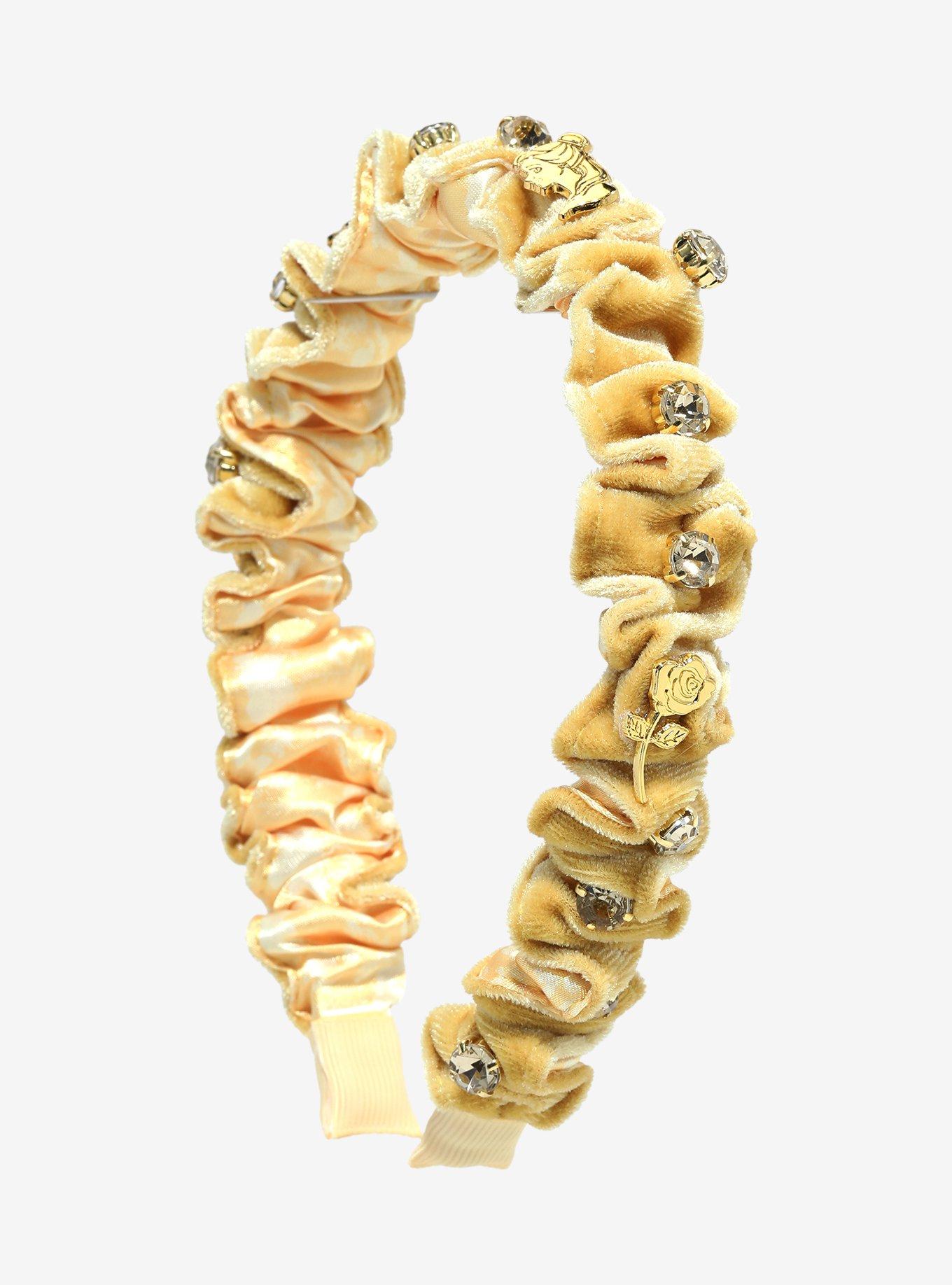 Disney Beauty and the Beast Belle Velvet Rhinestone Headband &mdash; BoxLunch Exclusive, , alternate