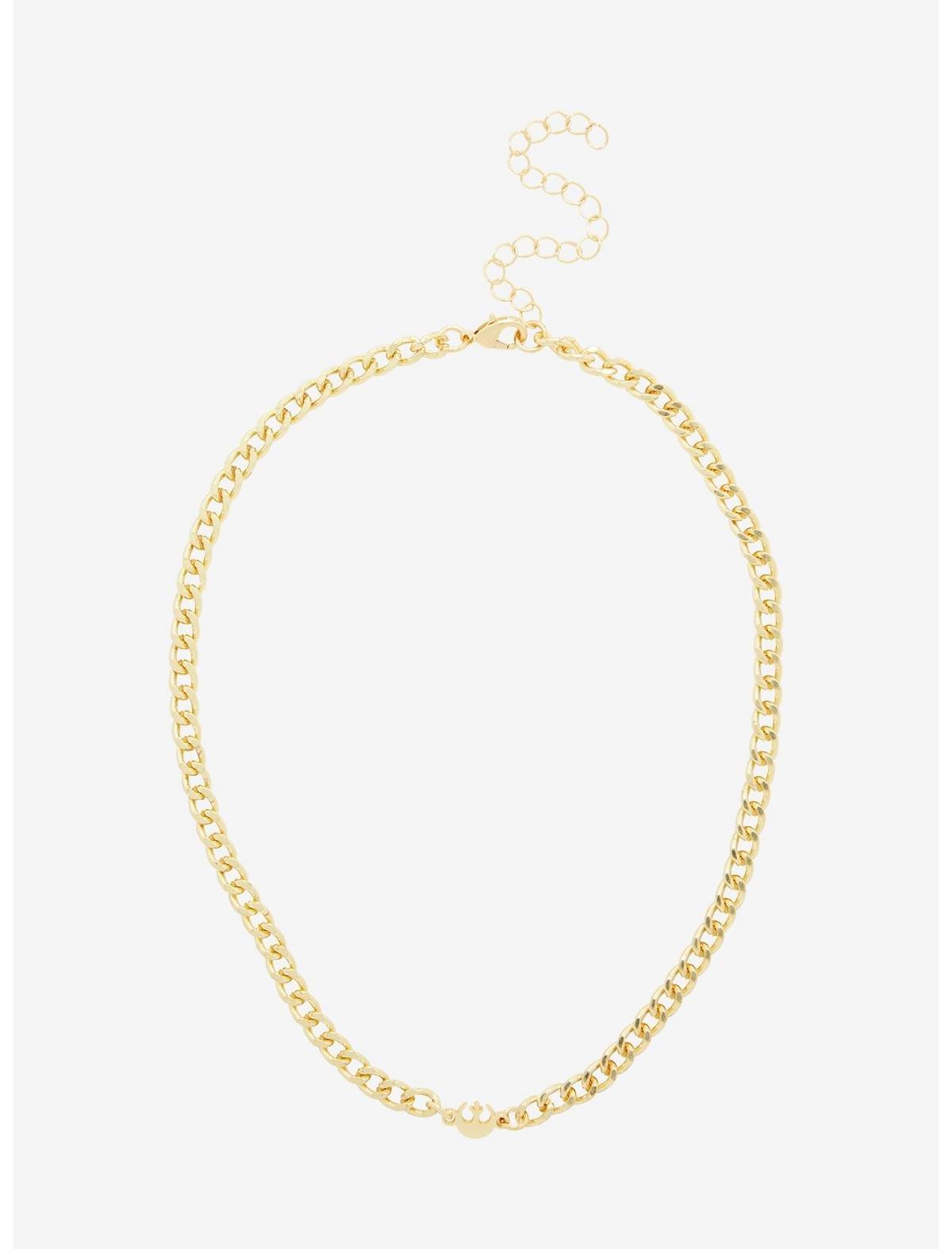 Star Wars Rebel Insignia Chain Necklace - BoxLunch Exclusive, , alternate