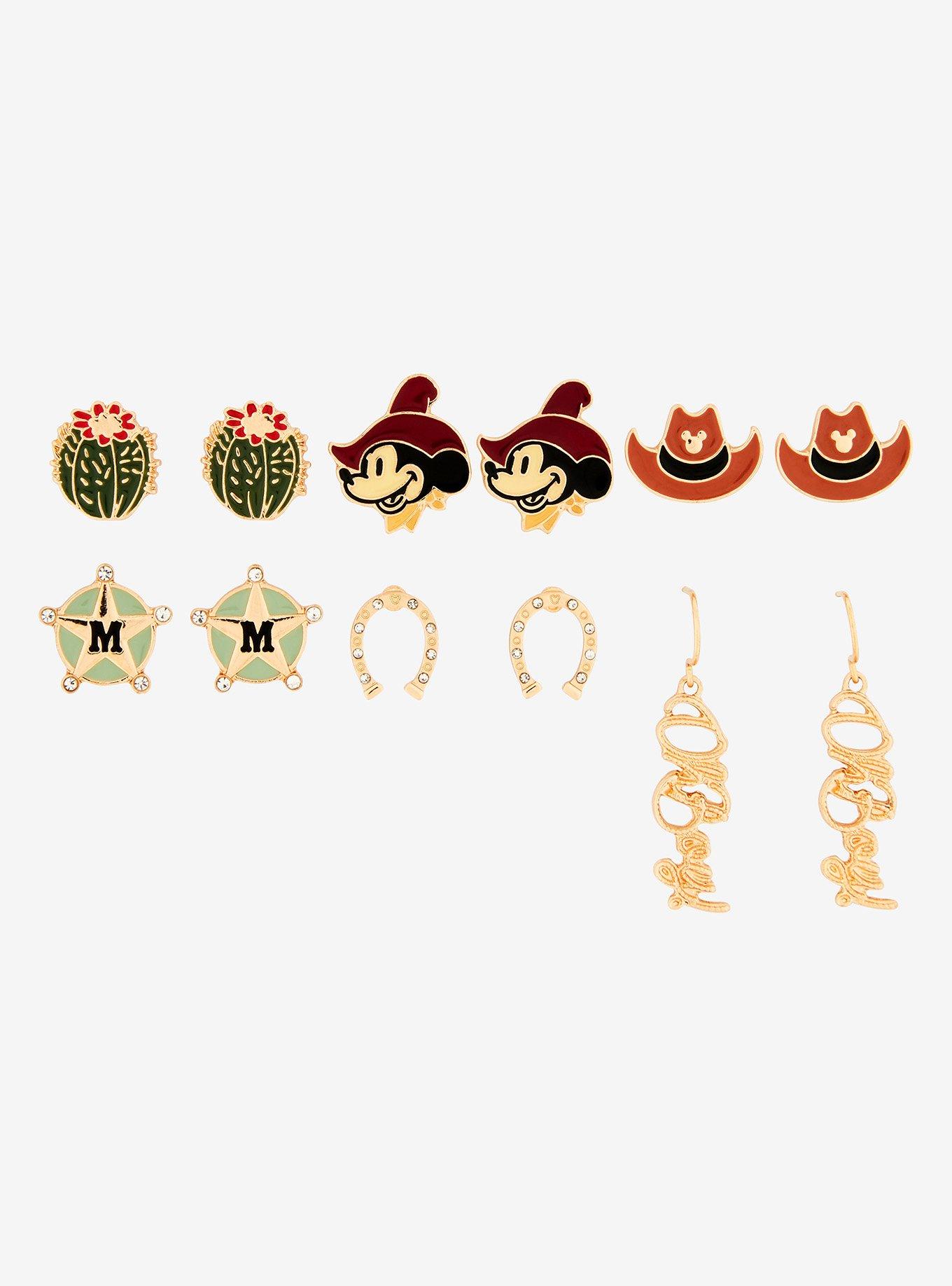 Disney Mickey Mouse Western Earrings Set — BoxLunch Exclusive, , alternate