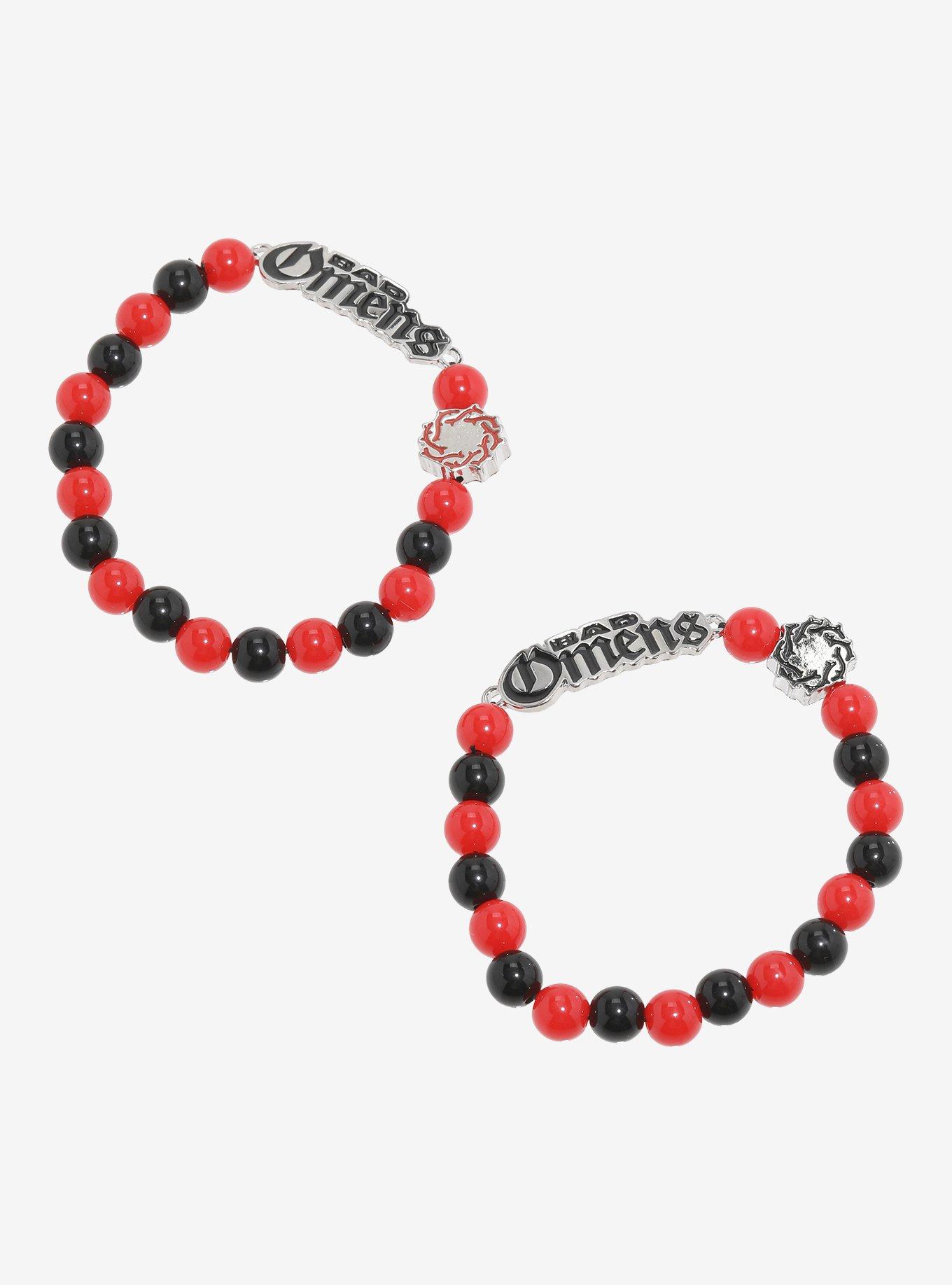 Bad Omens Logo Beaded Best Friend Bracelet Set, , alternate