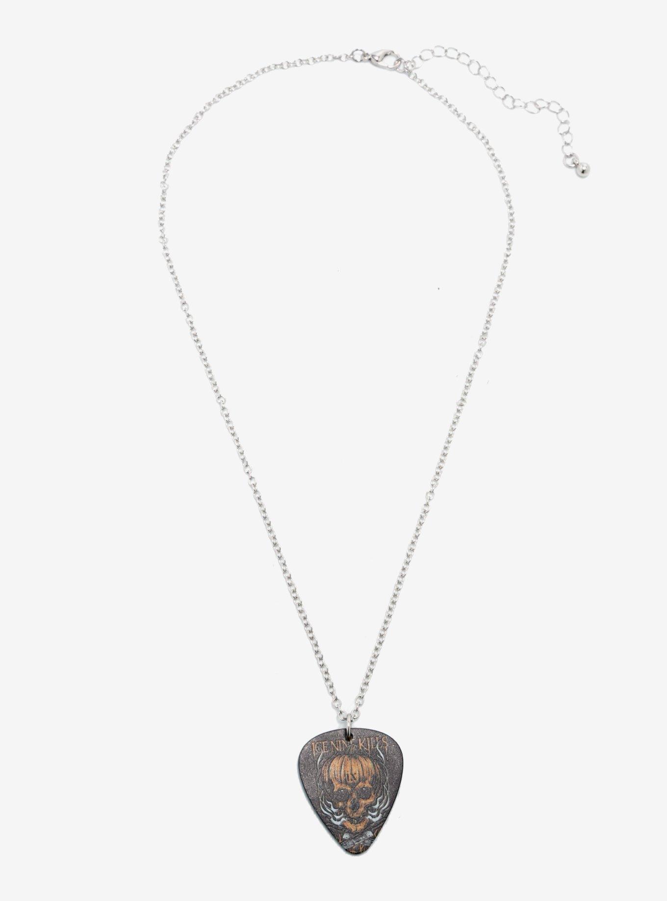 Ice Nine Kills Pumpkin Man Guitar Pick Necklace, , hi-res