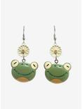 Thorn & Fable Frog Daisy Earrings, , alternate