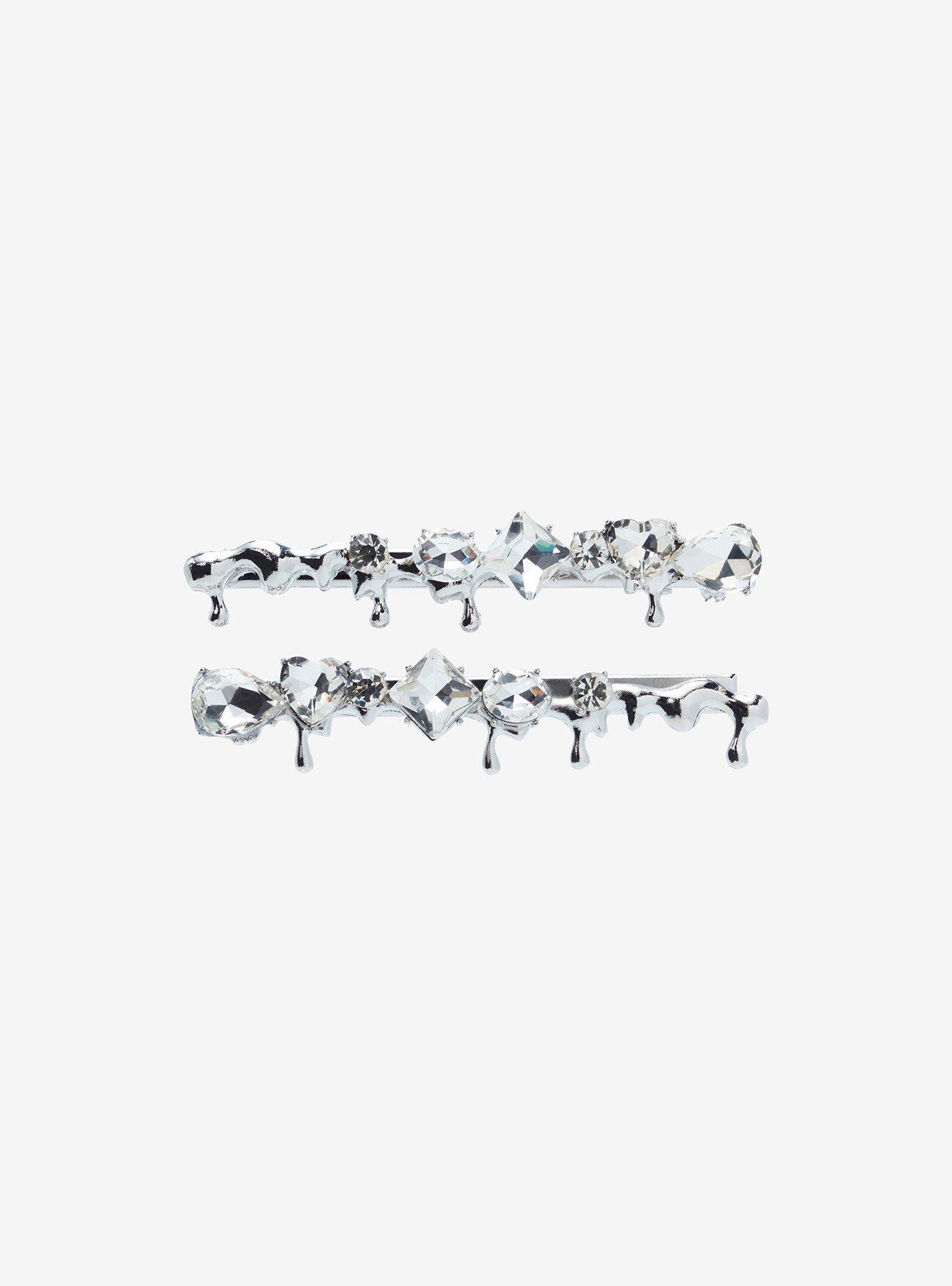 Thorn & Fable Star Gem Drip Hair Clip Set, , alternate