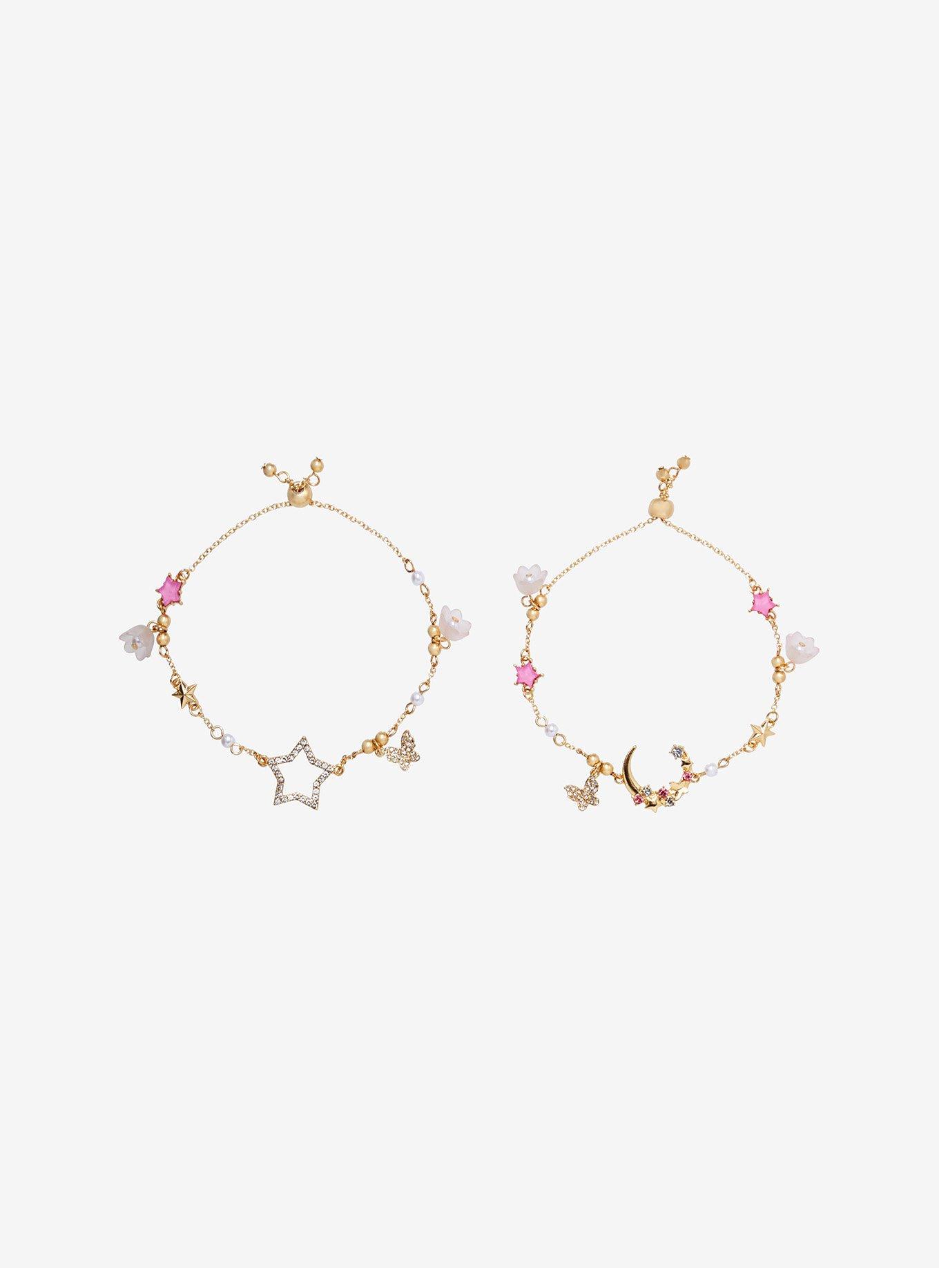 Sweet Society Sakura Moon & Star Bracelet Set, , hi-res