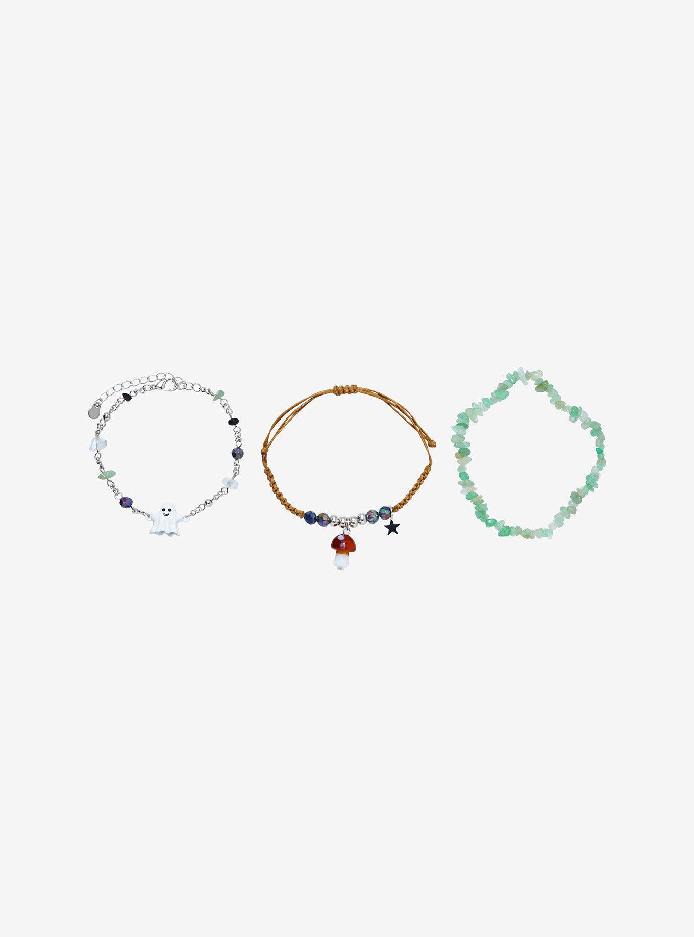 Thorn & Fable Ghost Mushroom Bracelet Set, , hi-res