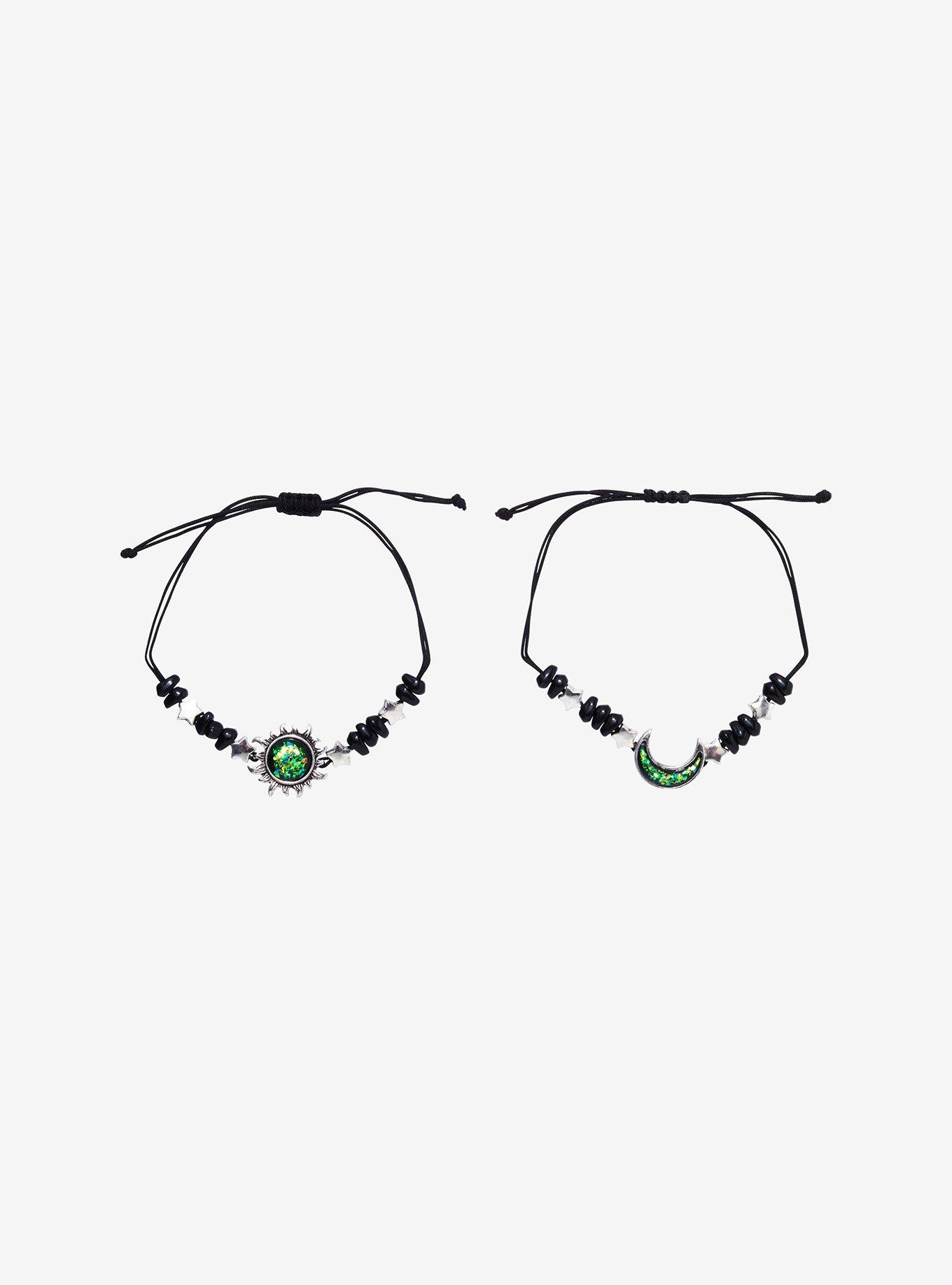 Cosmic Aura Celestial Star Beads Best Friend Cord Bracelet Set, , alternate