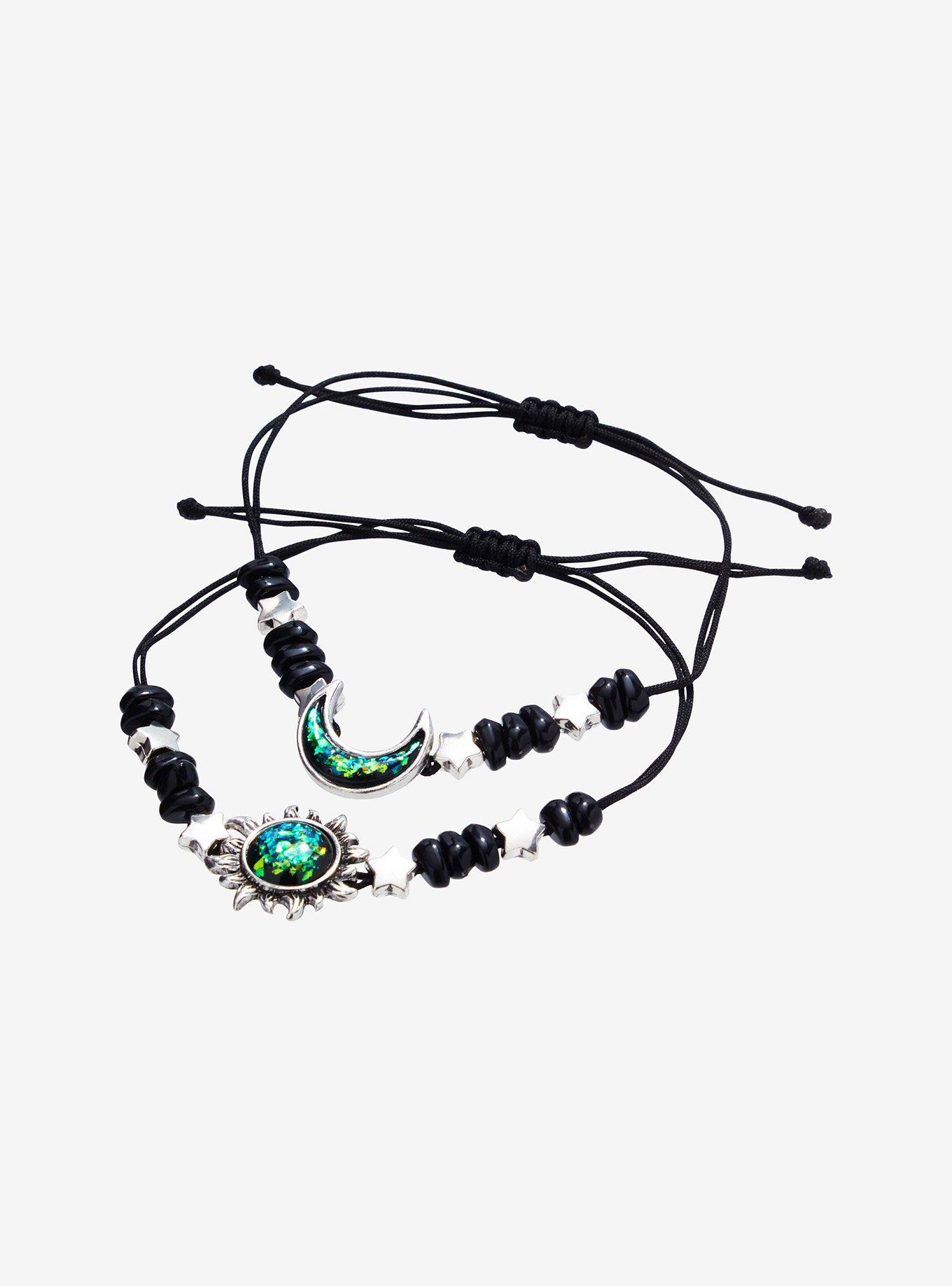 Cosmic Aura Celestial Star Beads Best Friend Cord Bracelet Set, , alternate