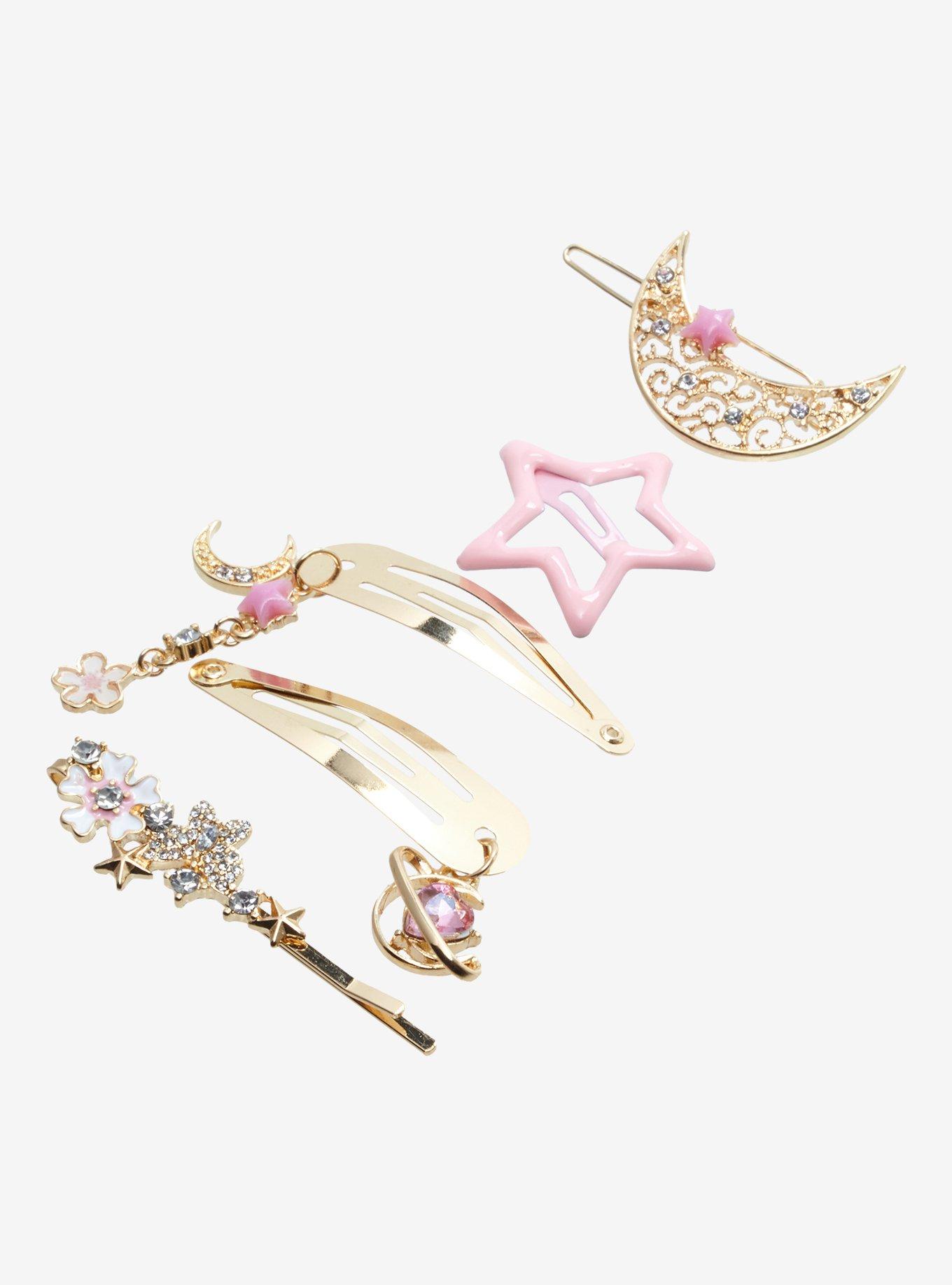 Sweet Society® Celestial Sakura Hair Clip Set, , alternate