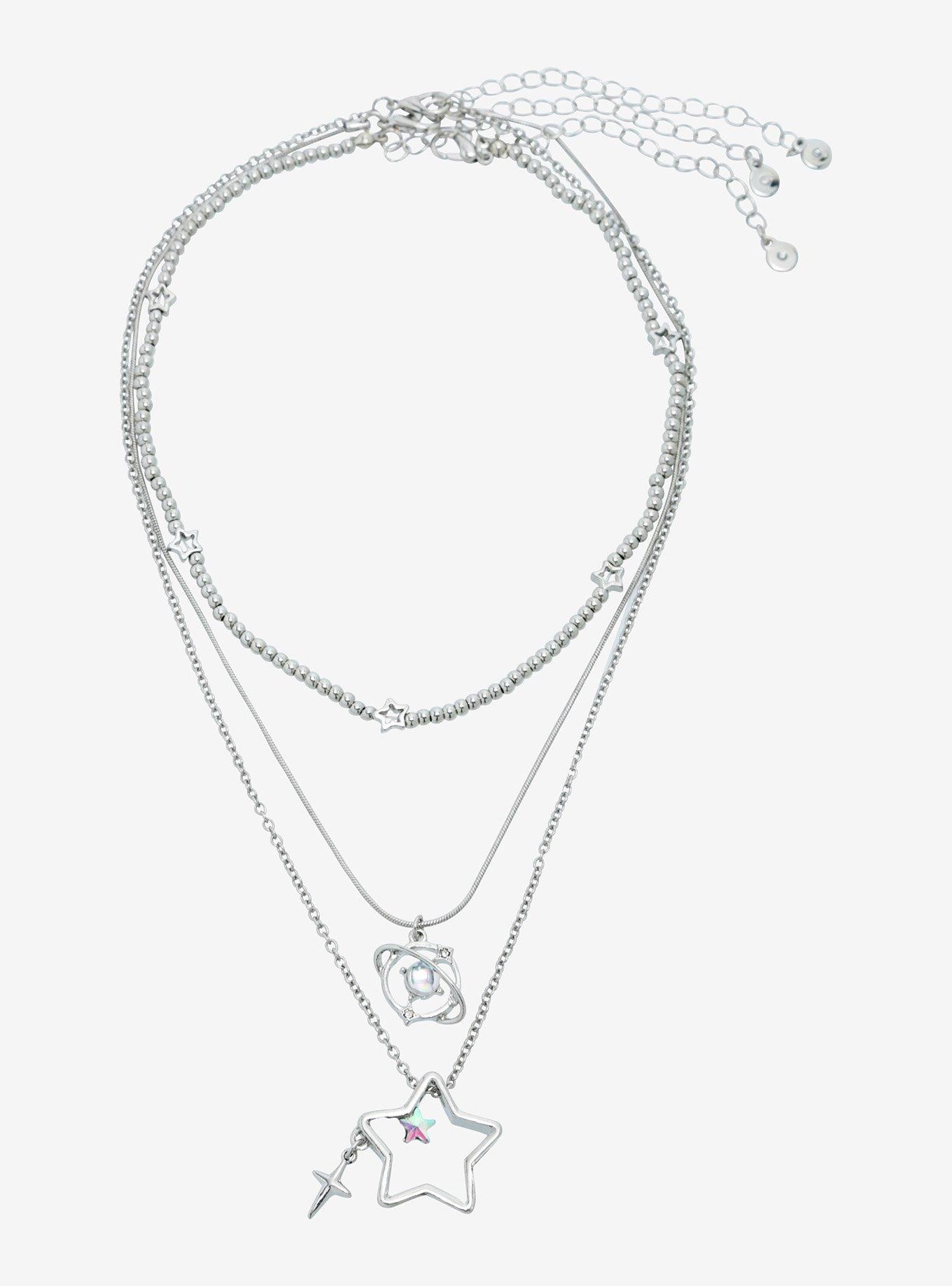 Social Collision Star Planet Necklace Set, , alternate