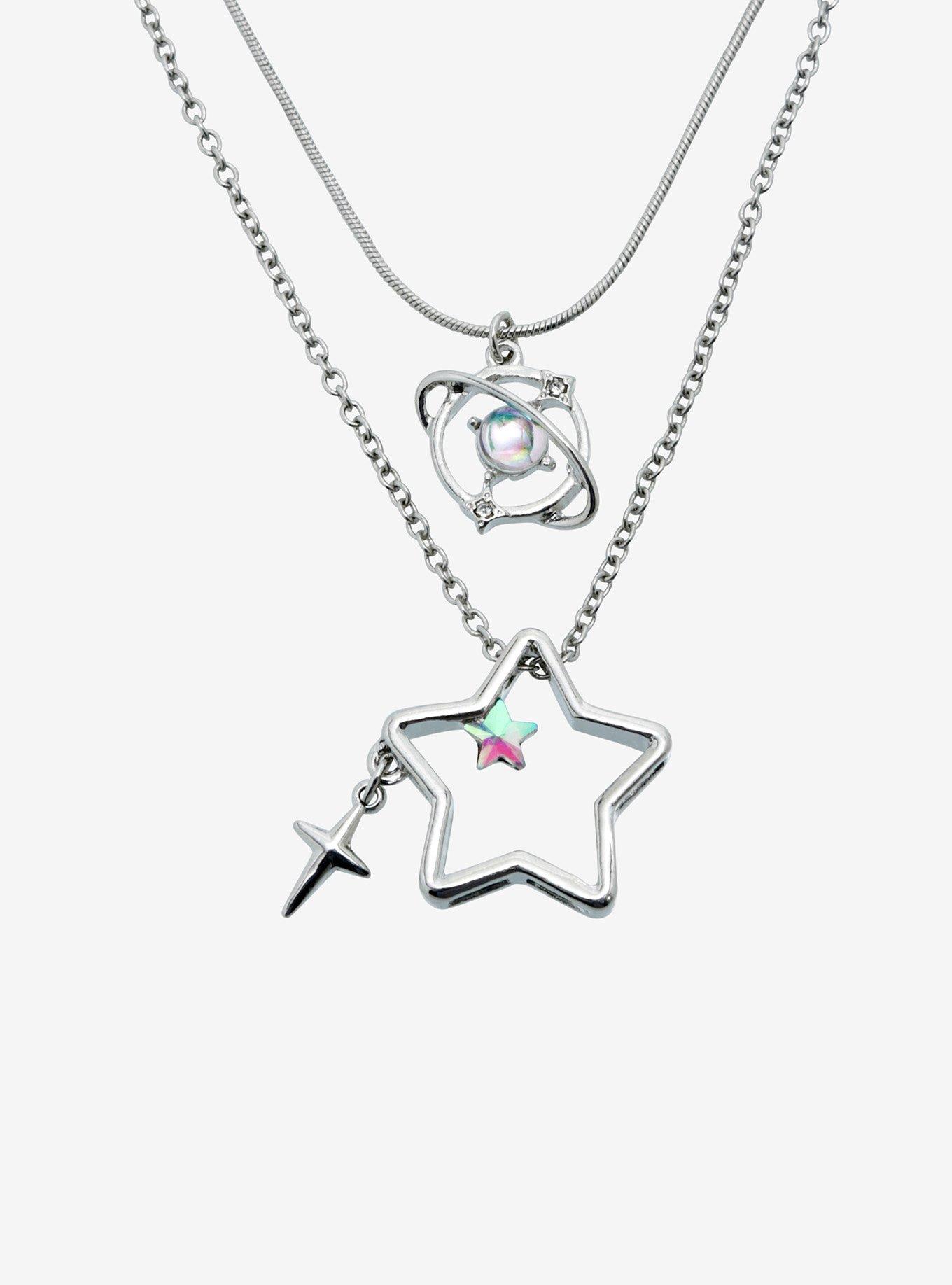 Social Collision Star Planet Necklace Set, , alternate