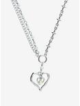Social Collision® Star Drippy Heart Chain Necklace, , alternate