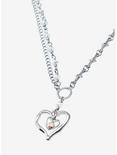Social Collision® Star Drippy Heart Chain Necklace, , alternate