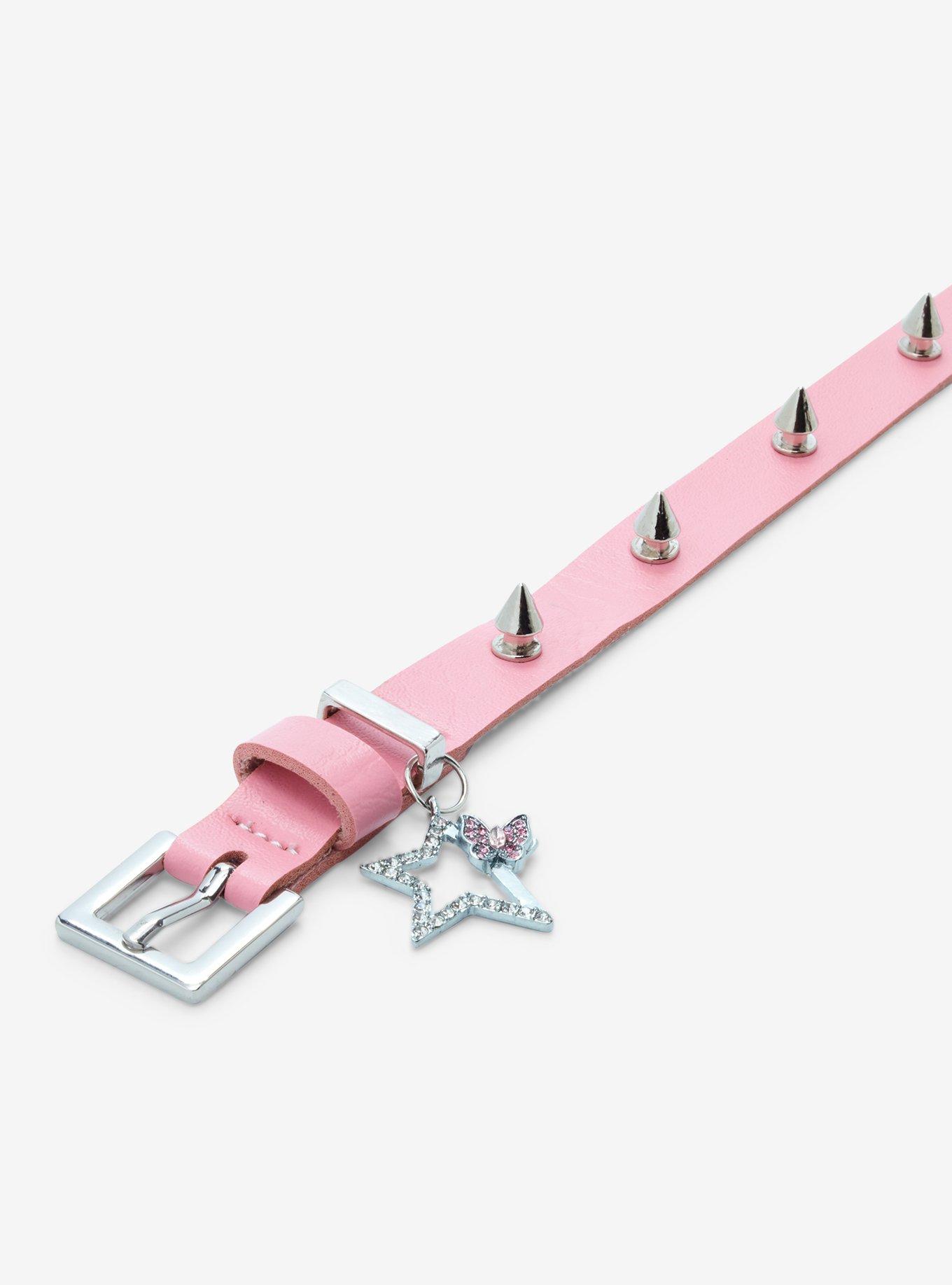 Sweet Society® Pink Buckle Spike Star Choker, , alternate