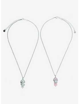 Sweet Society® Heart & Moon Crystal Best Friend Necklace Set, , hi-res