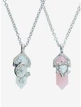 Sweet Society® Heart & Moon Crystal Best Friend Necklace Set, , alternate