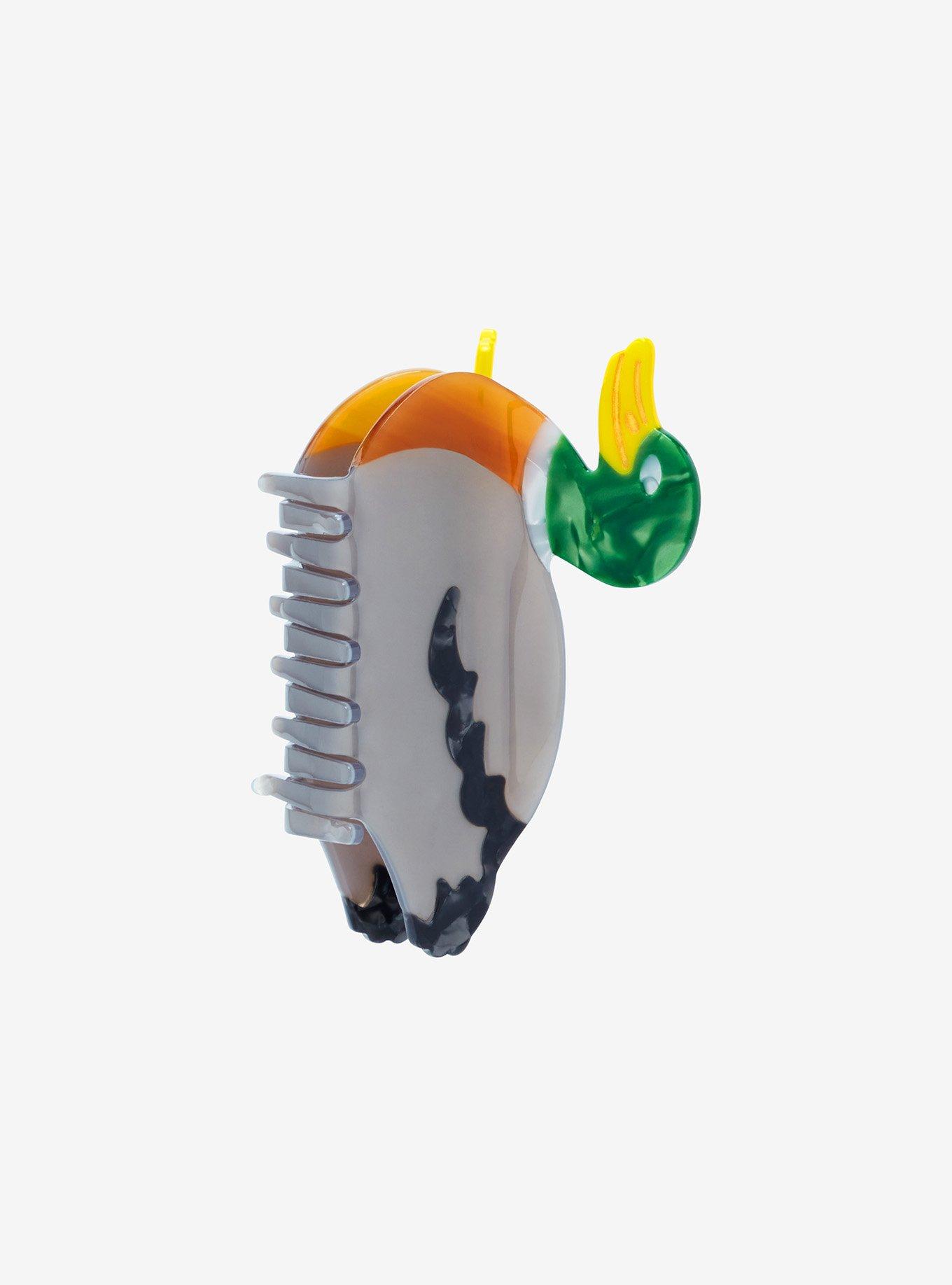 Thorn & Fable Mallard Duck Claw Hair Clip, , alternate