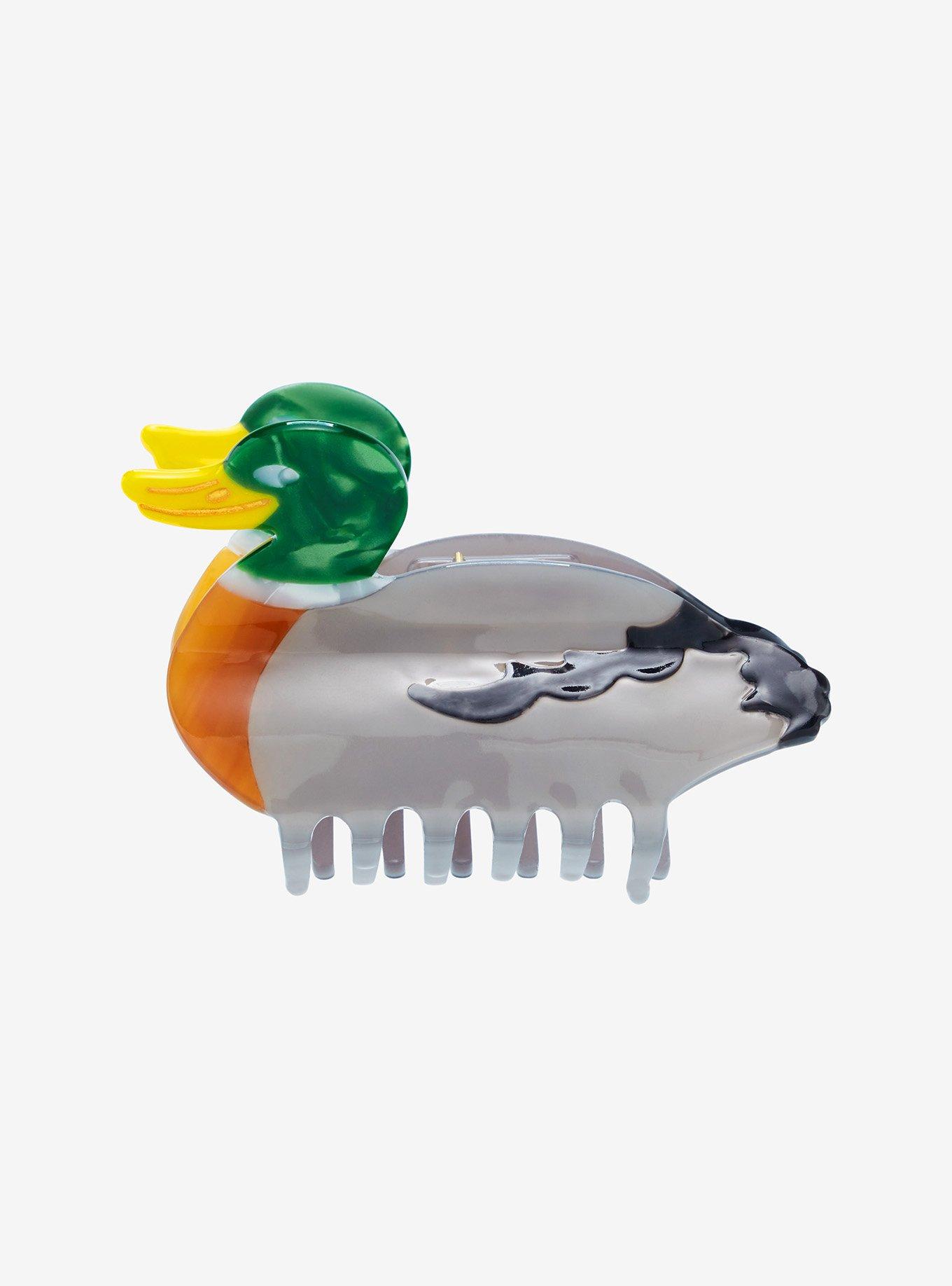 Thorn & Fable Mallard Duck Claw Hair Clip, , alternate