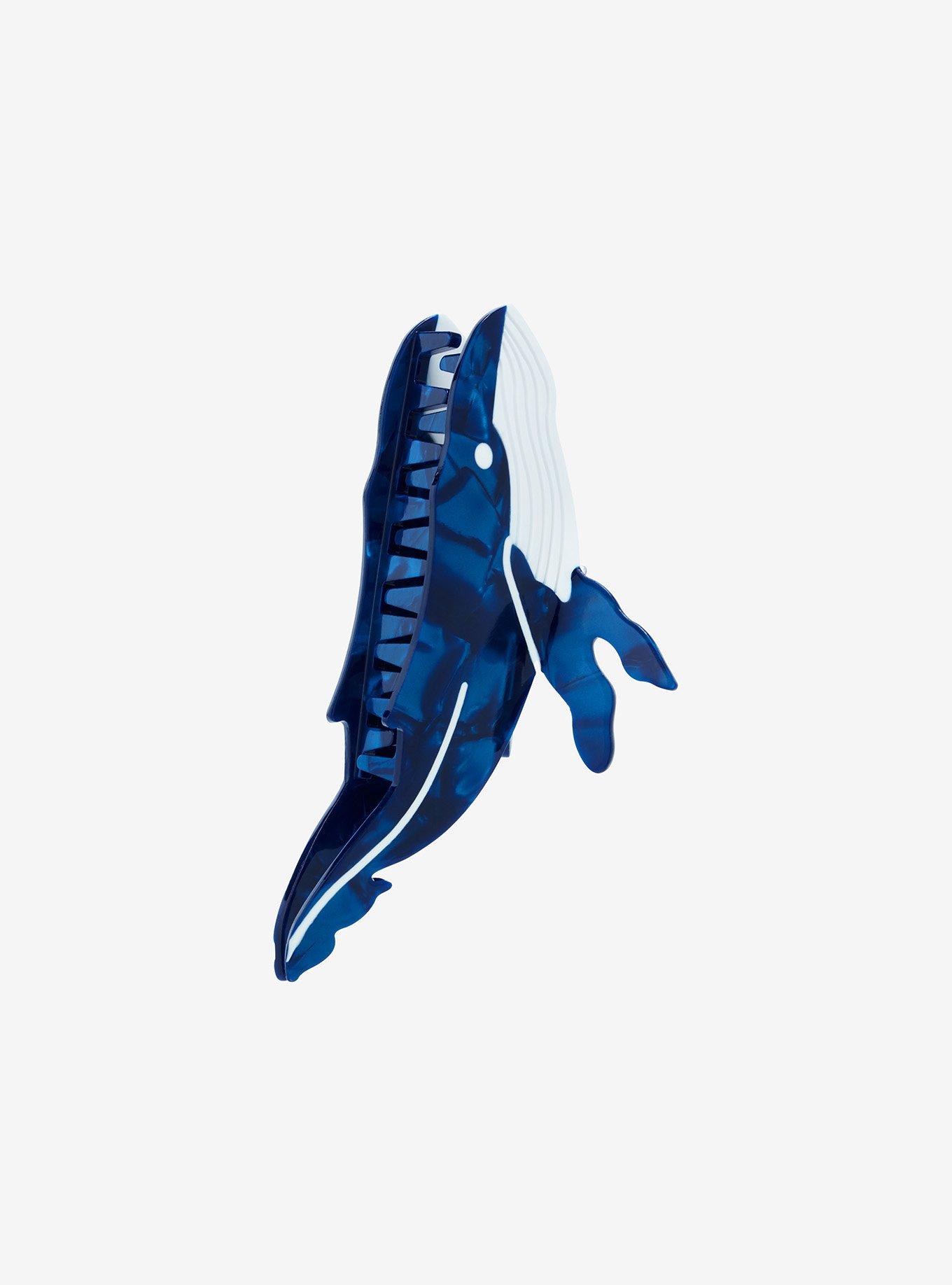 Thorn & Fable Blue Whale Claw Hair Clip, , hi-res