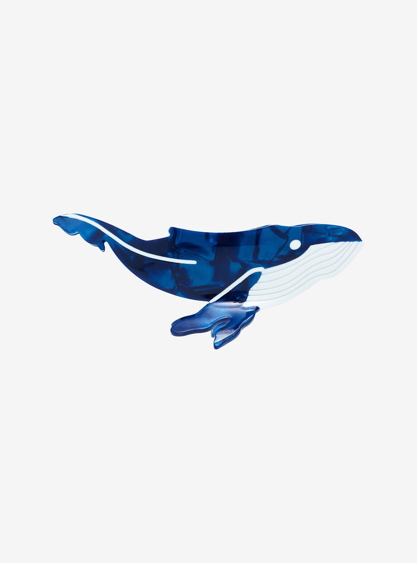 Thorn & Fable Blue Whale Claw Hair Clip, , alternate