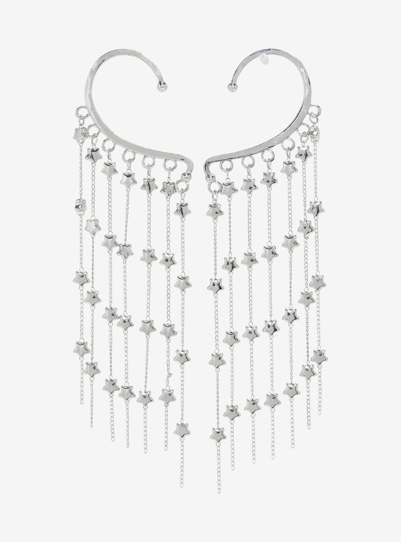 Sweet Society Star Chain Ear Cuff Set, , alternate