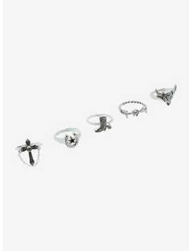 Social Collision® Gothic Western Ring Set, , hi-res