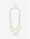 Thorn & Fable Floral Charm Layered Necklace, , alternate