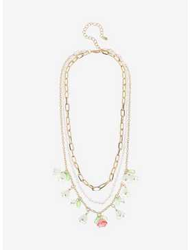 Thorn & Fable Floral Charm Layered Necklace, , hi-res