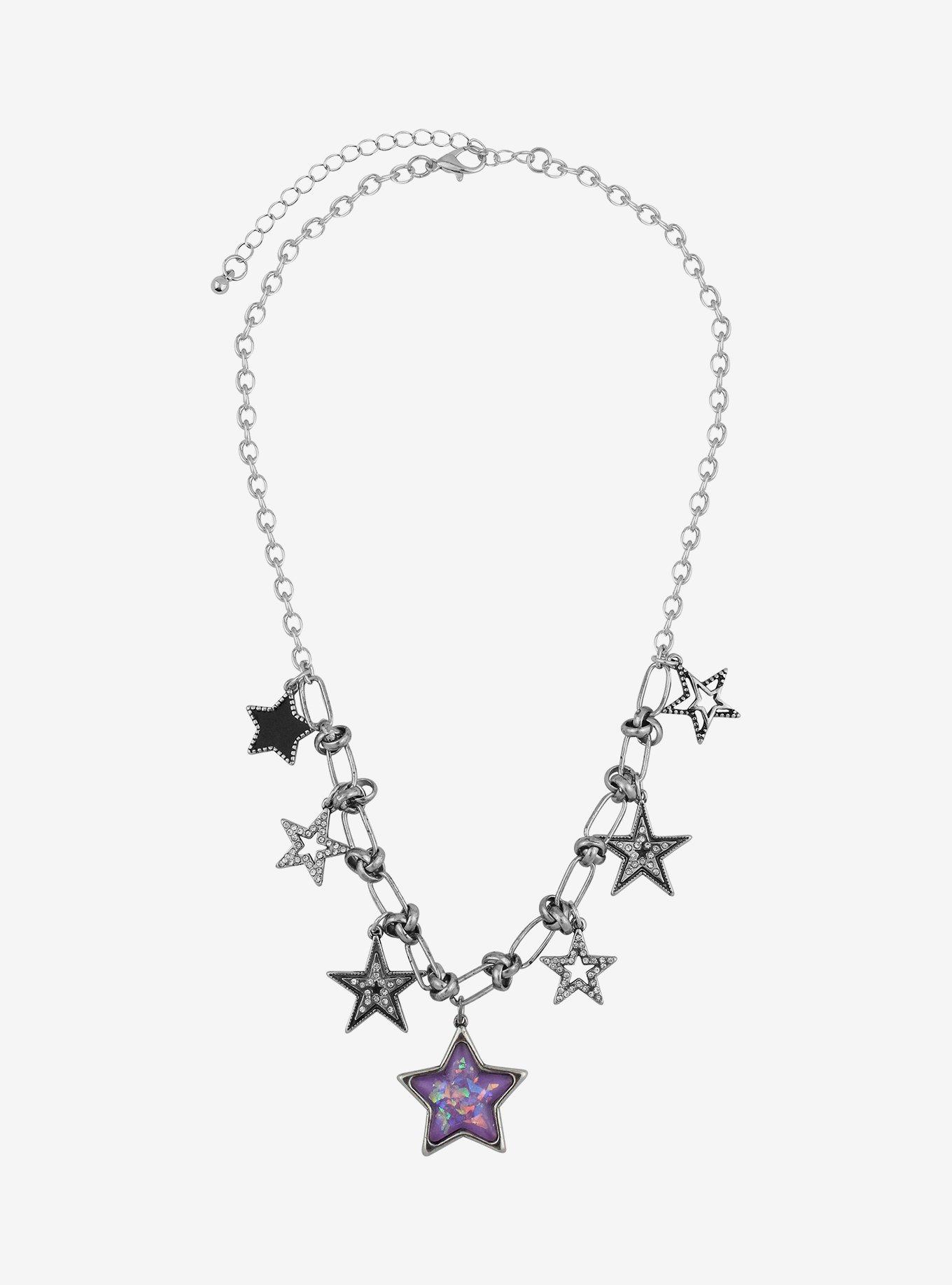 Social Collision Star Chain Choker, , hi-res