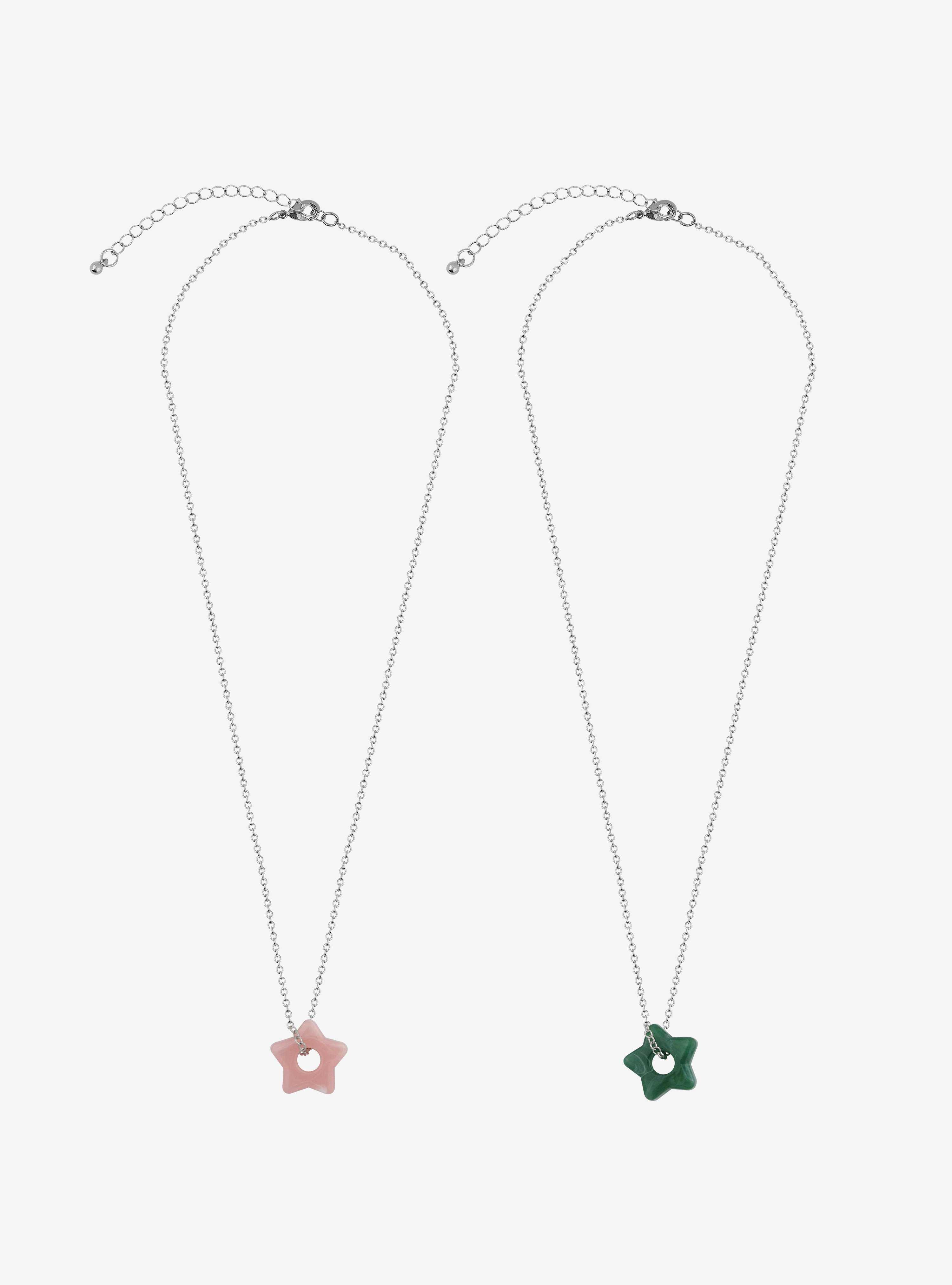 Thorn & Fable Star Stone Best Friend Necklace Set, , hi-res