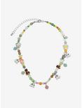 Thorn & Fable Ghost Flower Colorful Beaded Necklace, , alternate