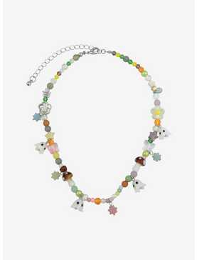 Thorn & Fable Ghost Flower Colorful Beaded Necklace, , hi-res