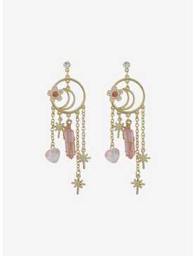 Sweet Society Moon Star Crystal Drop Earrings, , hi-res