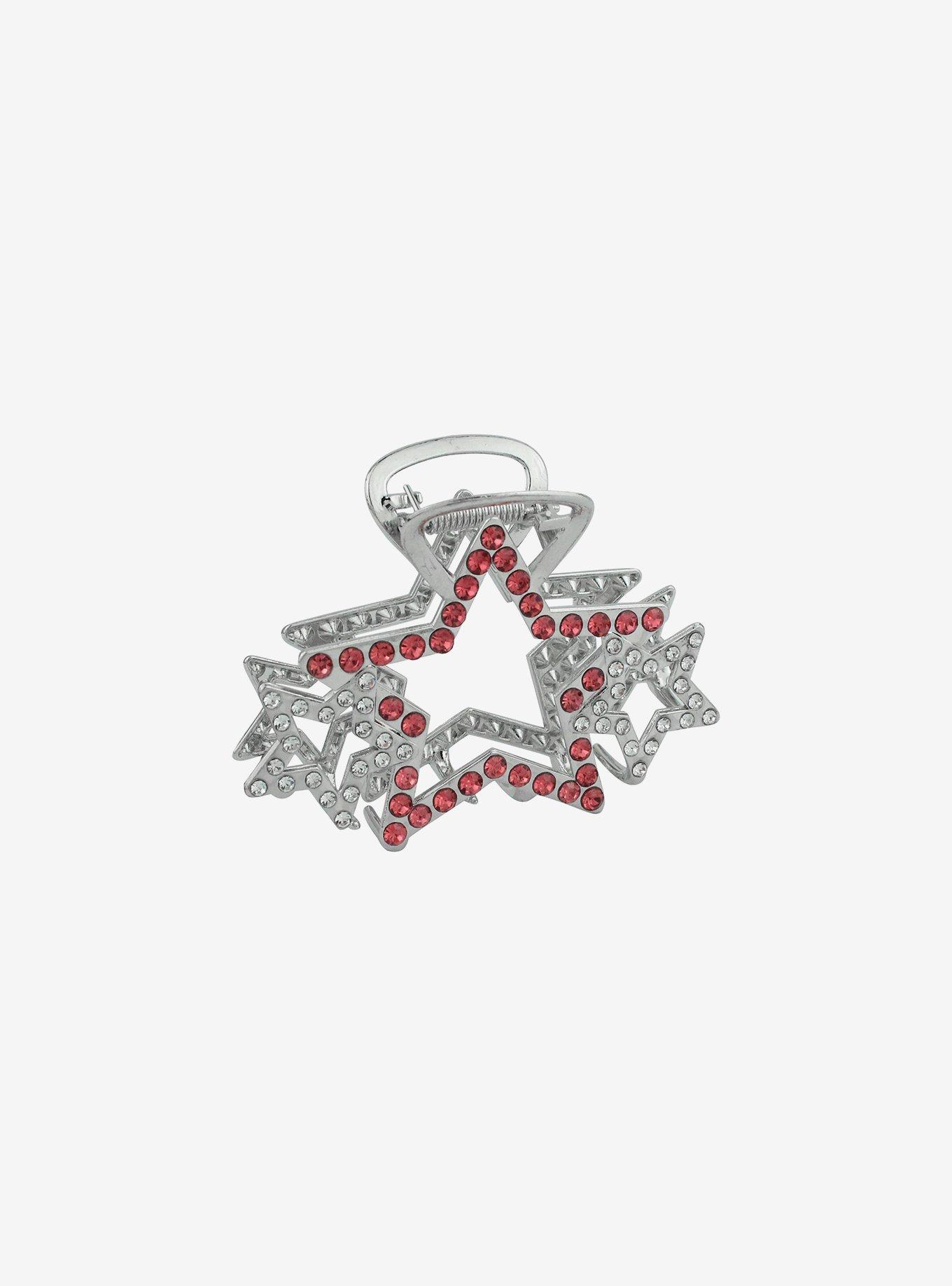 Sweet Society Triple Star Bling Claw Hair Clip, , alternate