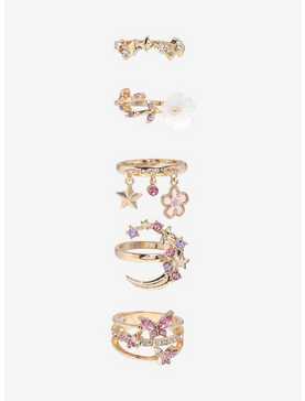 Sweet Society Sakura Moon Gems Ring Set, , hi-res