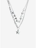 Social Collision Star Spike Layered Necklace, , alternate